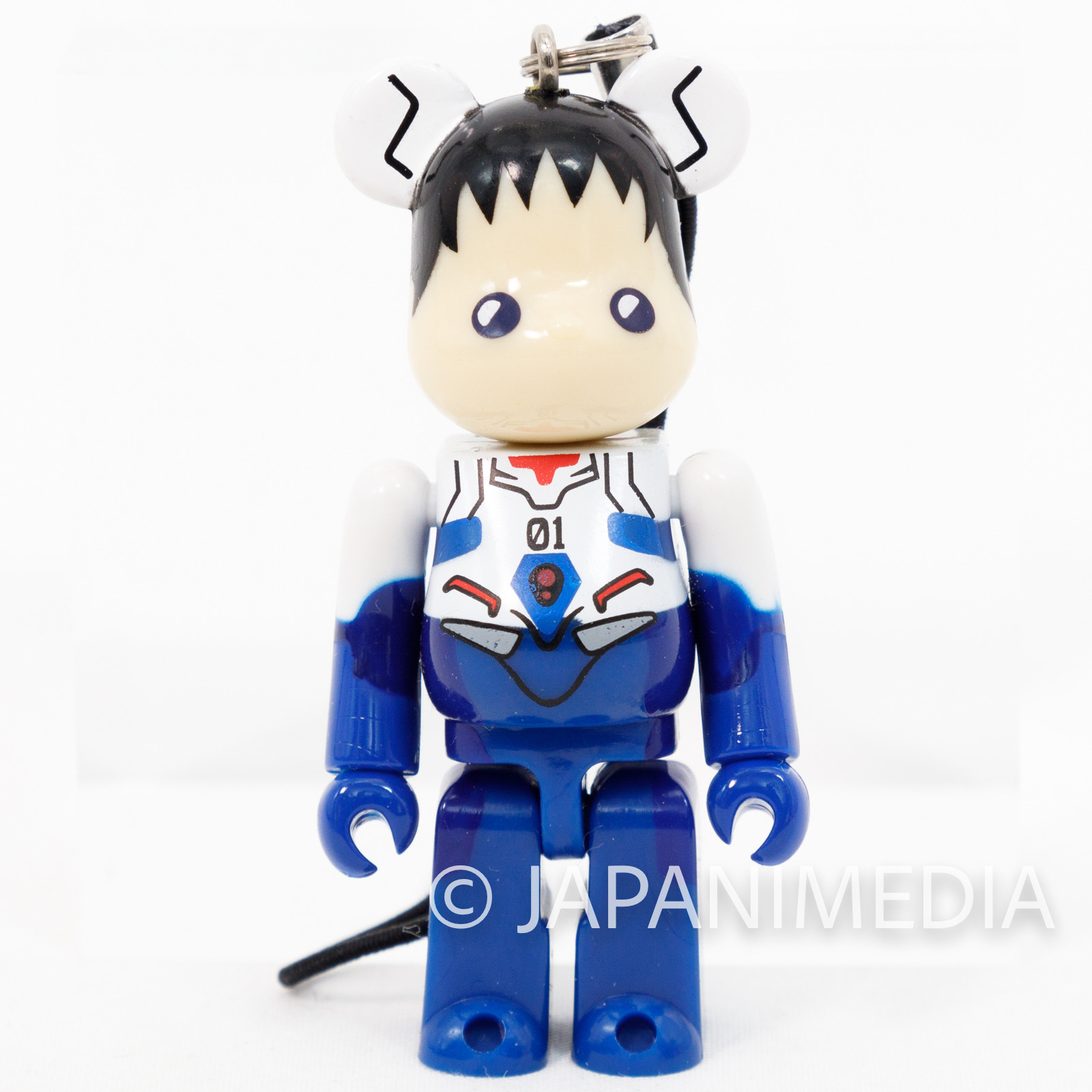 Evangelion Shinji Ikari Be@rbrick Bearbrick Mini Figure Strap