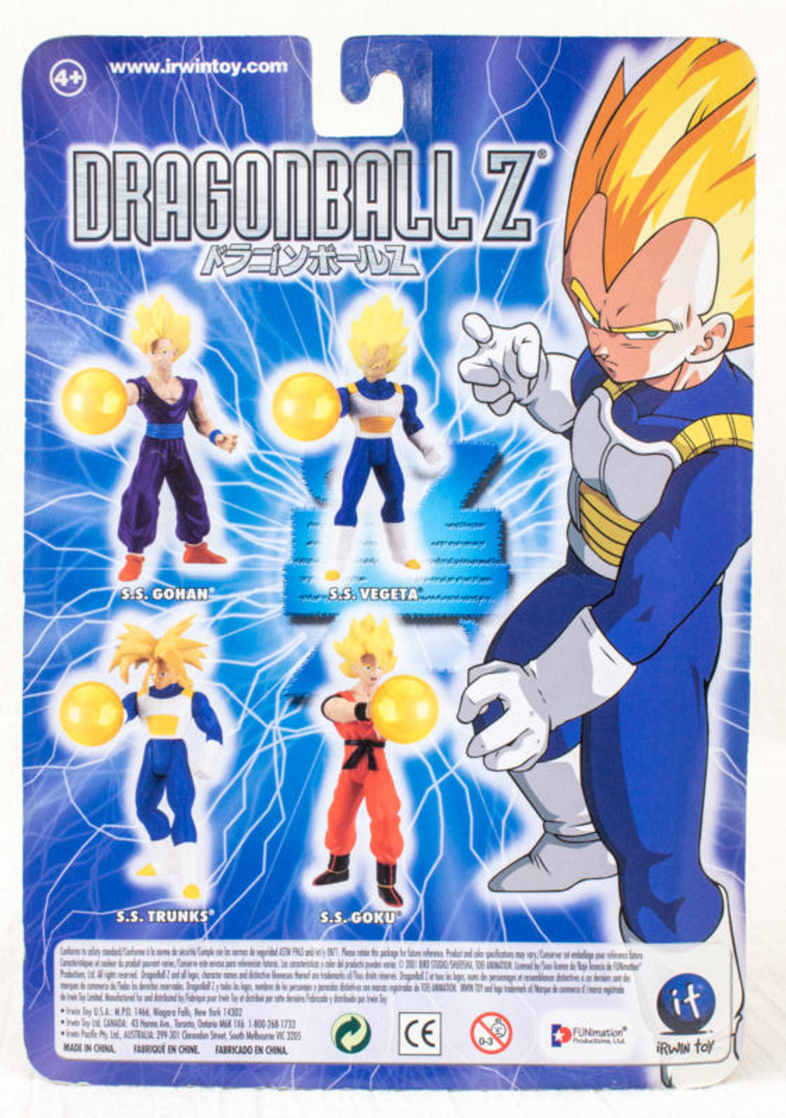 Dragon Ball Z S.S. Gohan Figure Energy Blasters Irwin Funimation JAPAN ANIME