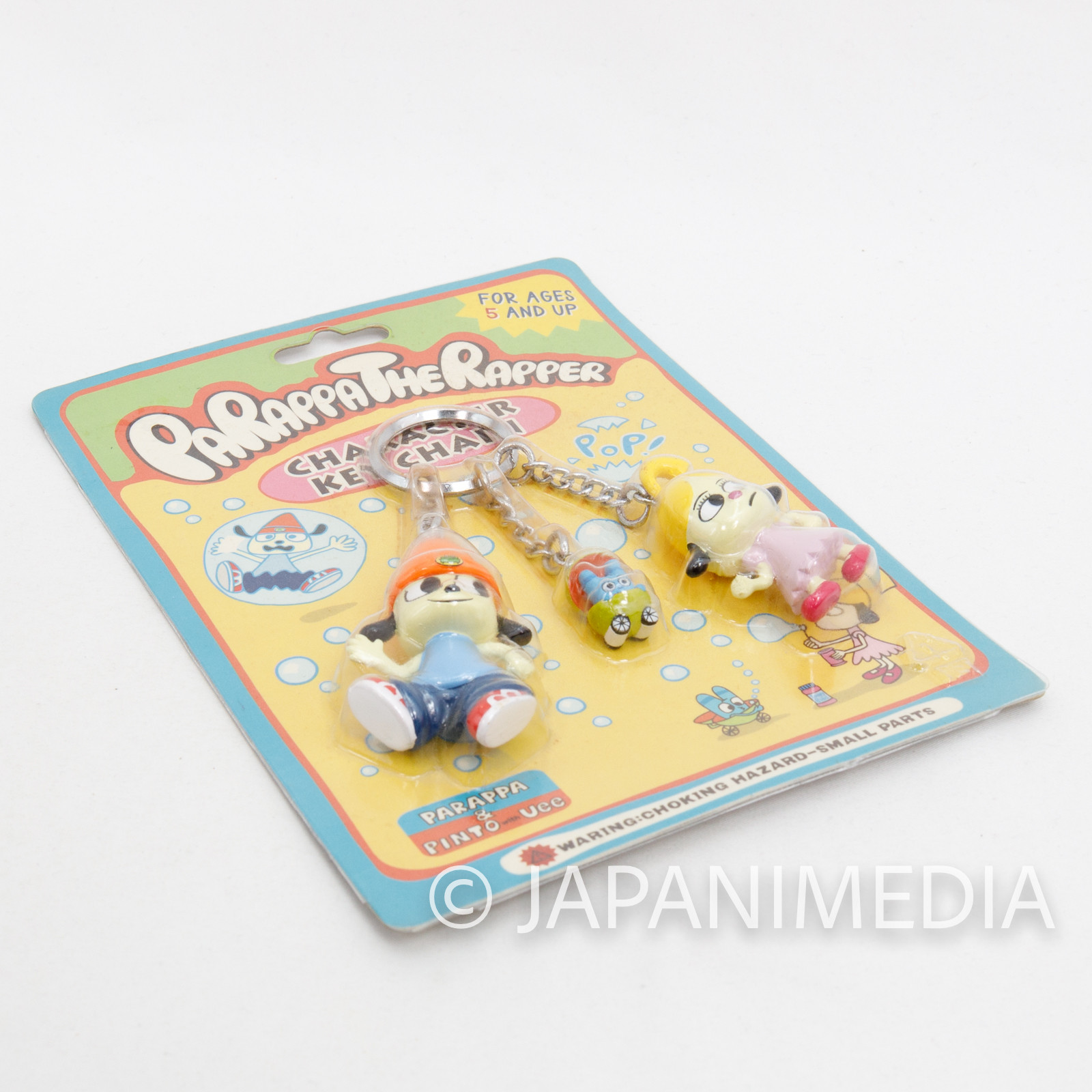 Parappa The Rapper Pinto Uee Triple Character Figure Key Chain JAPAN GAME