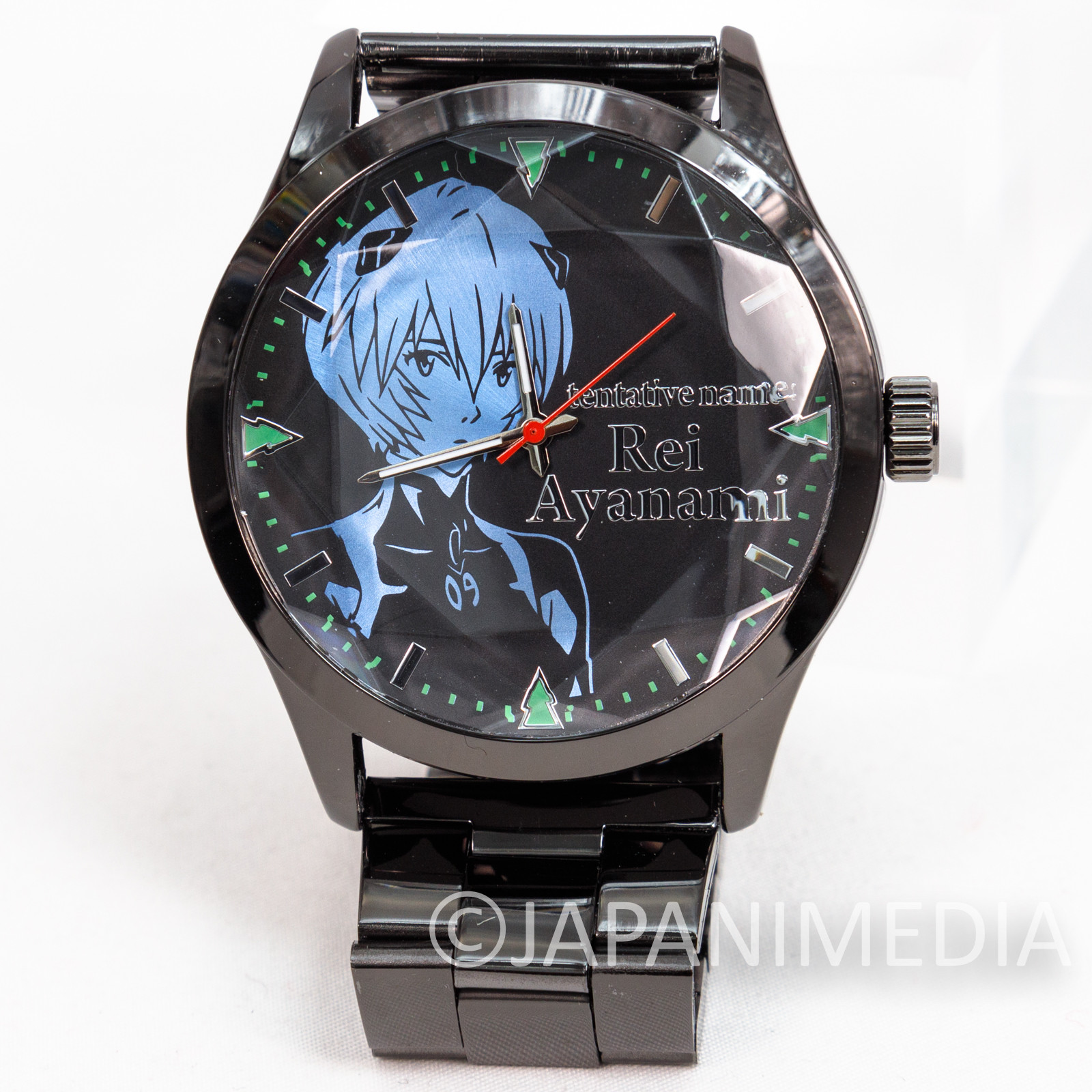 Evangelion Tentative Name Rei Ayanami Wrist Watch in Tin Can Box SEGA