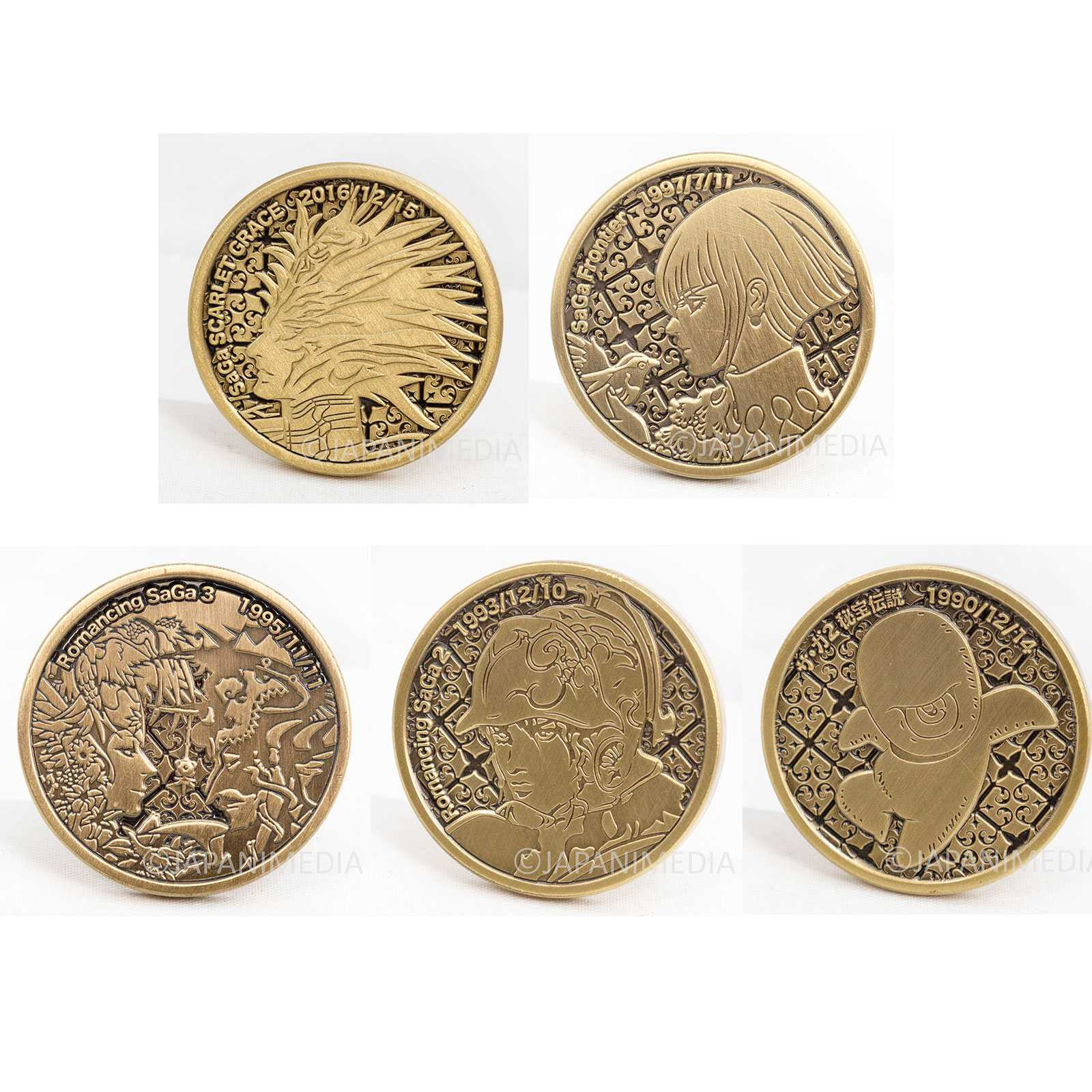 SaGa Series 30th Anniversary Medal Set SQUARE ENIX ROMANCING FRONTIER Japanimedia Store FRONT