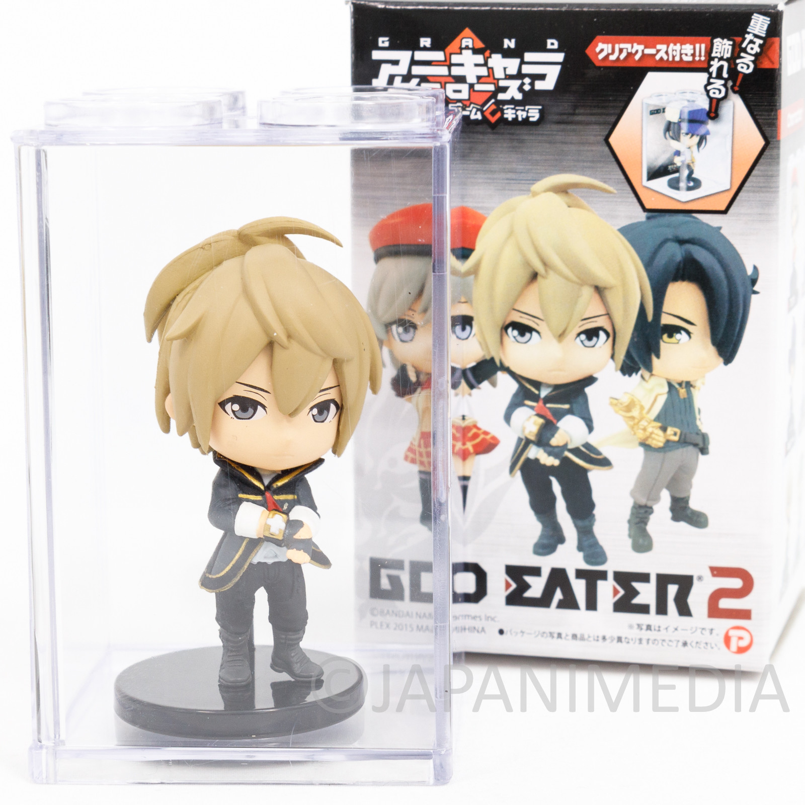 God Eater 2 Rage Burst Julius Visconti Figure in Clear Case JAPAN GAME PSP