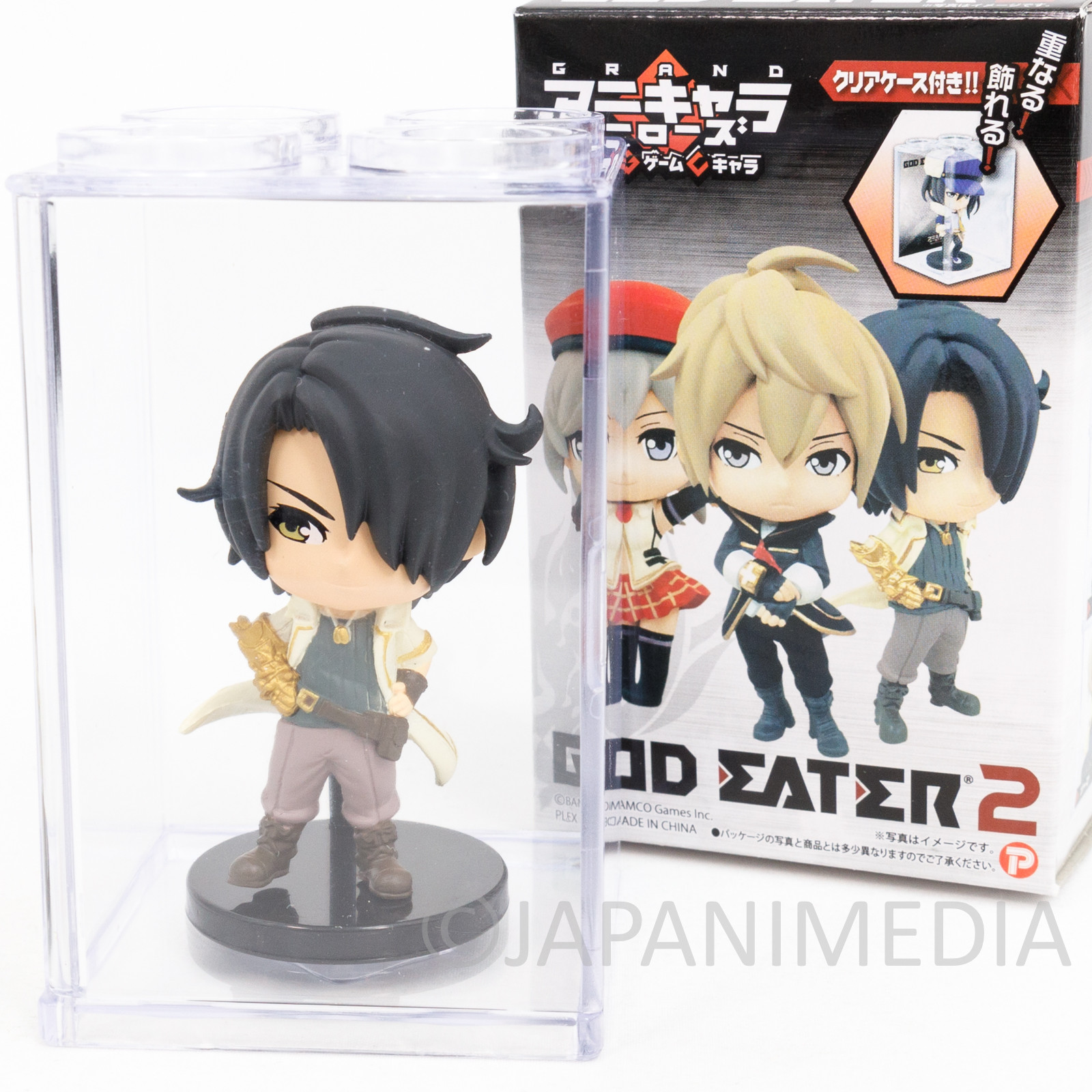 God Eater 2 Rage Burst Lindow Amamiya Figure in Clear Case JAPAN GAME PSP