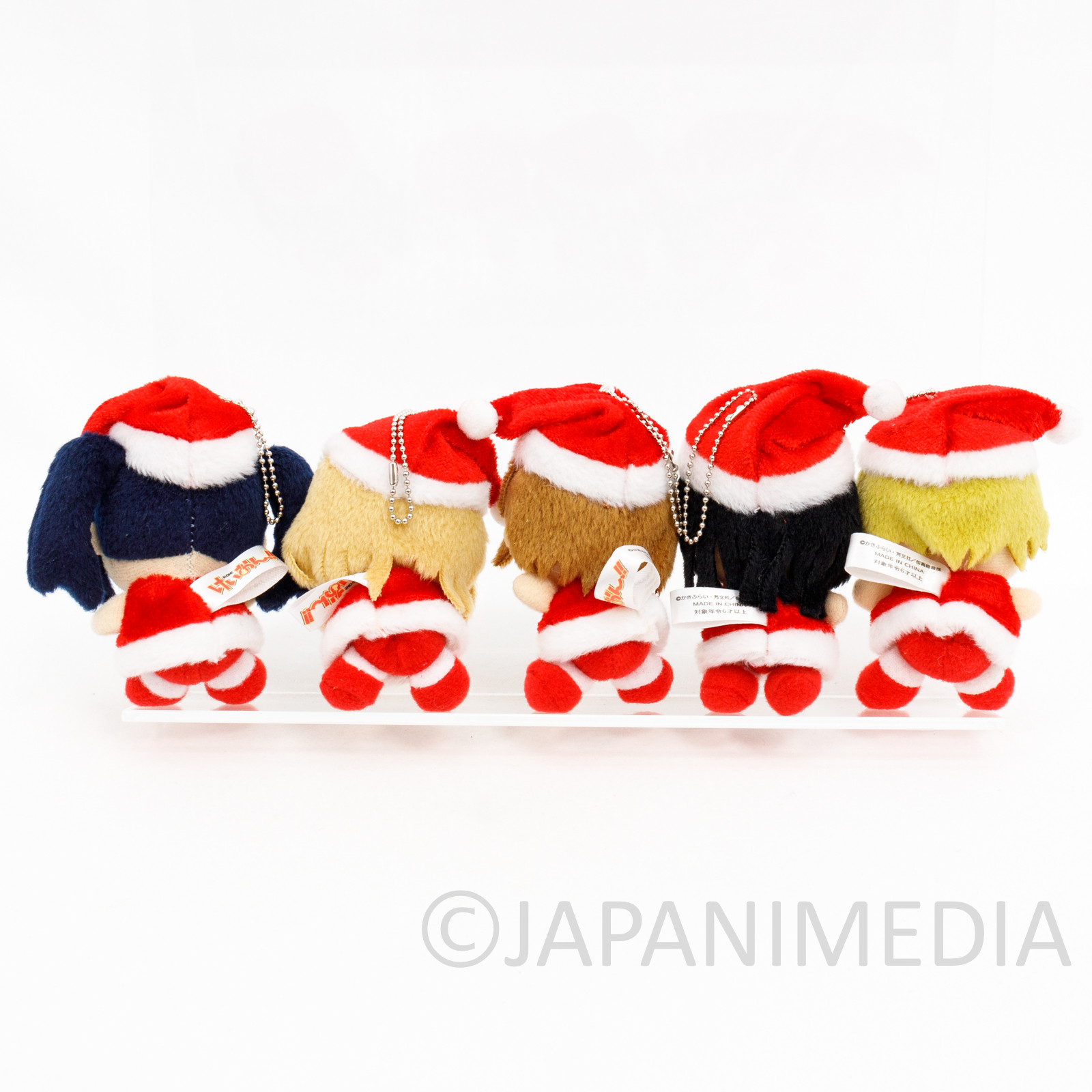 K-ON Mini Plush Doll Christmas ver. 5pc Set Yui Mio Ritus Tsumugi