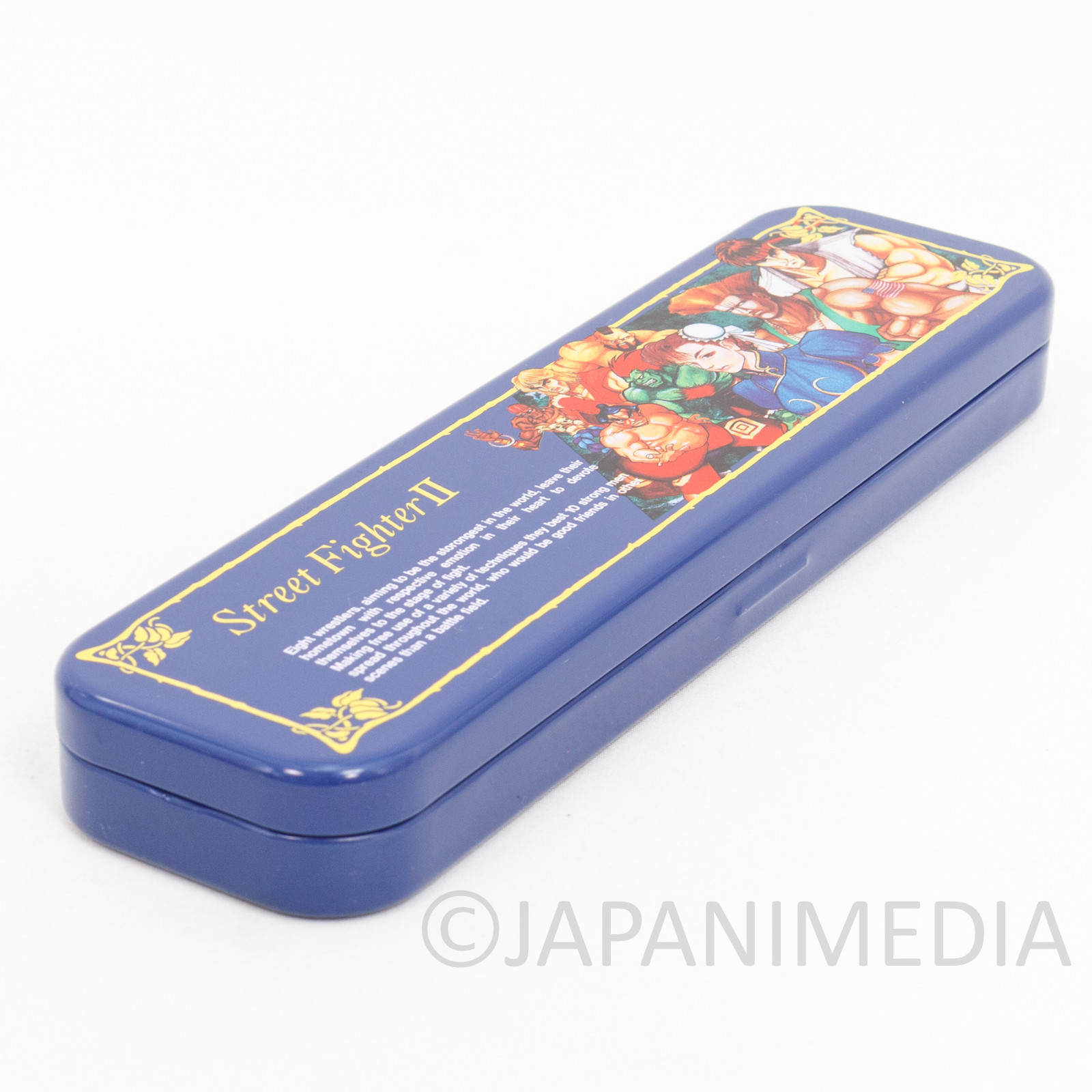 Retro RARE Street Fighter 2 Can Pen Case Capcom JAPAN