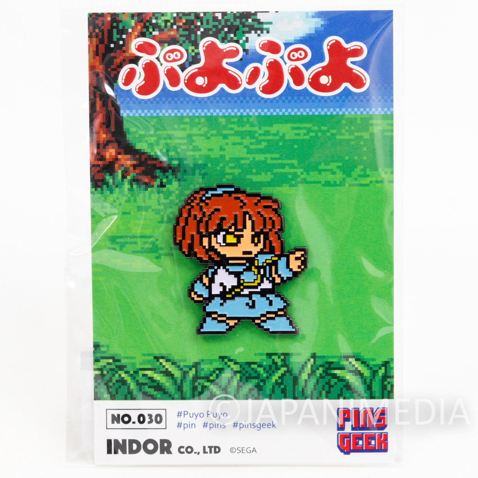 PUYO PUYO Arle Nadja Metal Pins JAPAN FAME SEGA