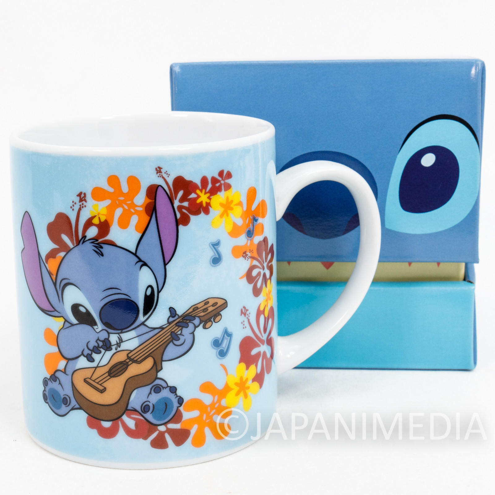 Disney Stitch with Guitar Mug JAPAN ANIME