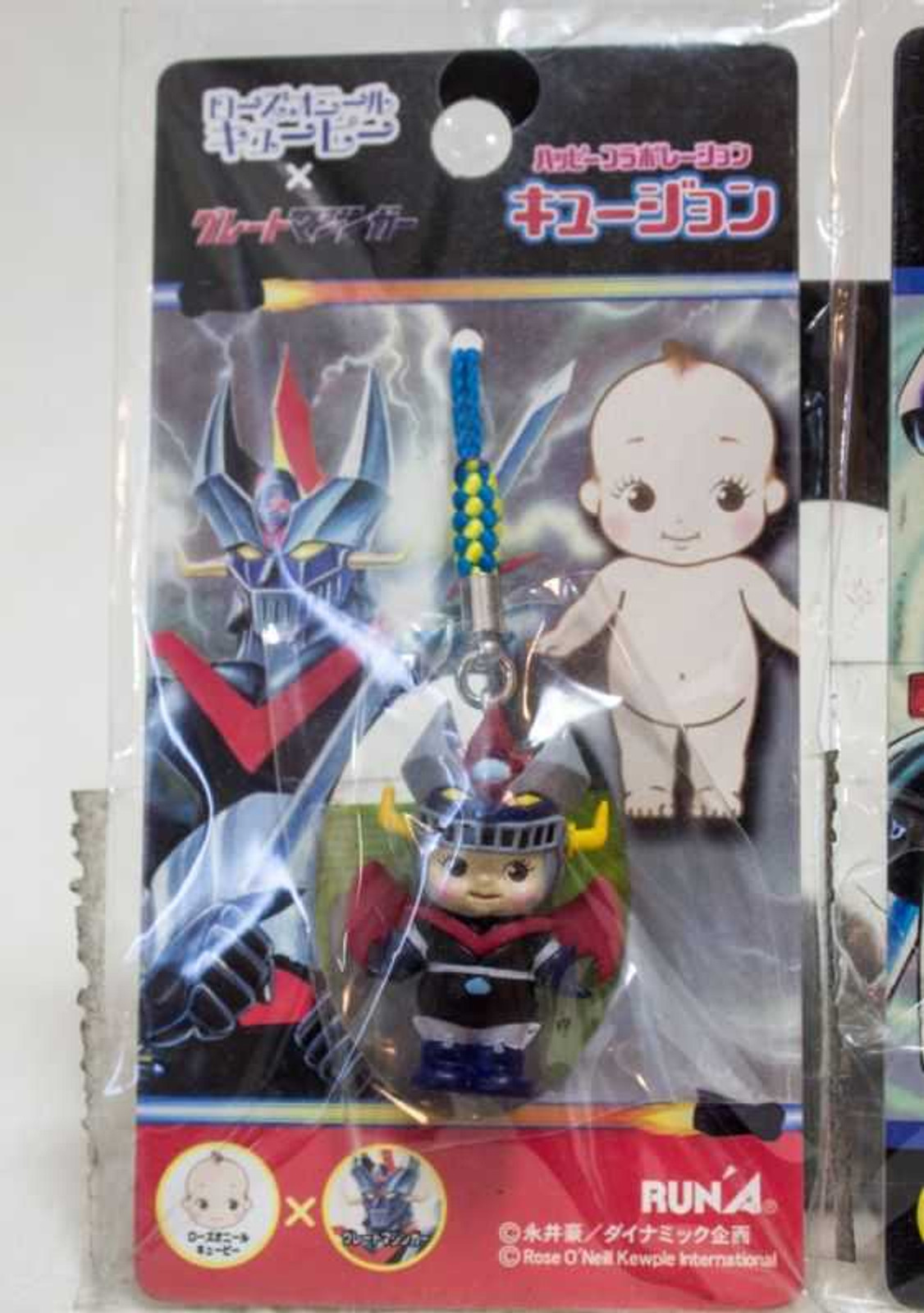 Set of 2 Mazinger Z Rose O'neill Kewpie Kewsion Figure Strap JAPAN ANIME