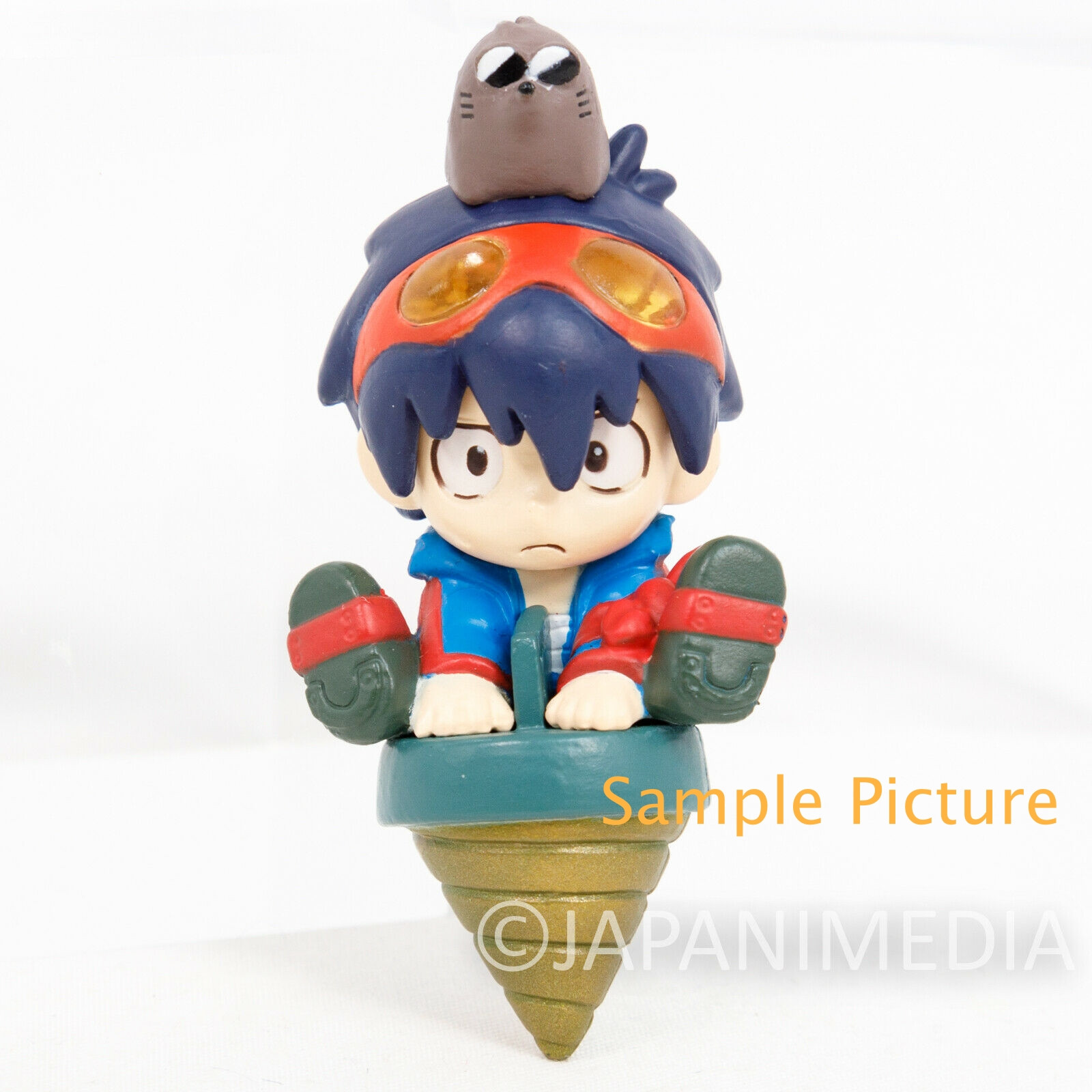 RARE! Gurren Lagann Simon Mini Figure Mascot Strap Eyeup JAPAN ANIME GAINAX