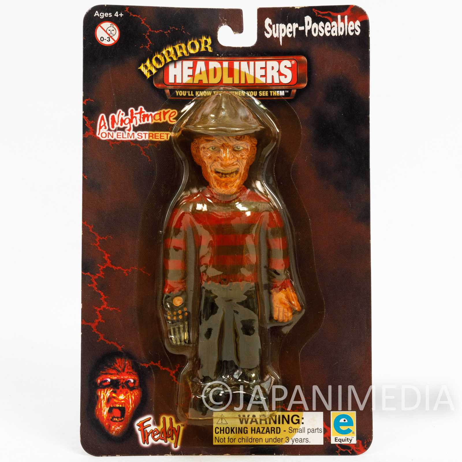 A Nightmare on Elm Street FREDDY KRUEGER Super Poseable Figure Horror Headliners Japanimedia Store FRONT