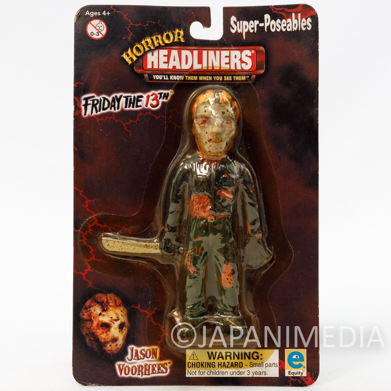 Friday The 13th JASON VOORHEES Super Poseable Figure Horror Headliners