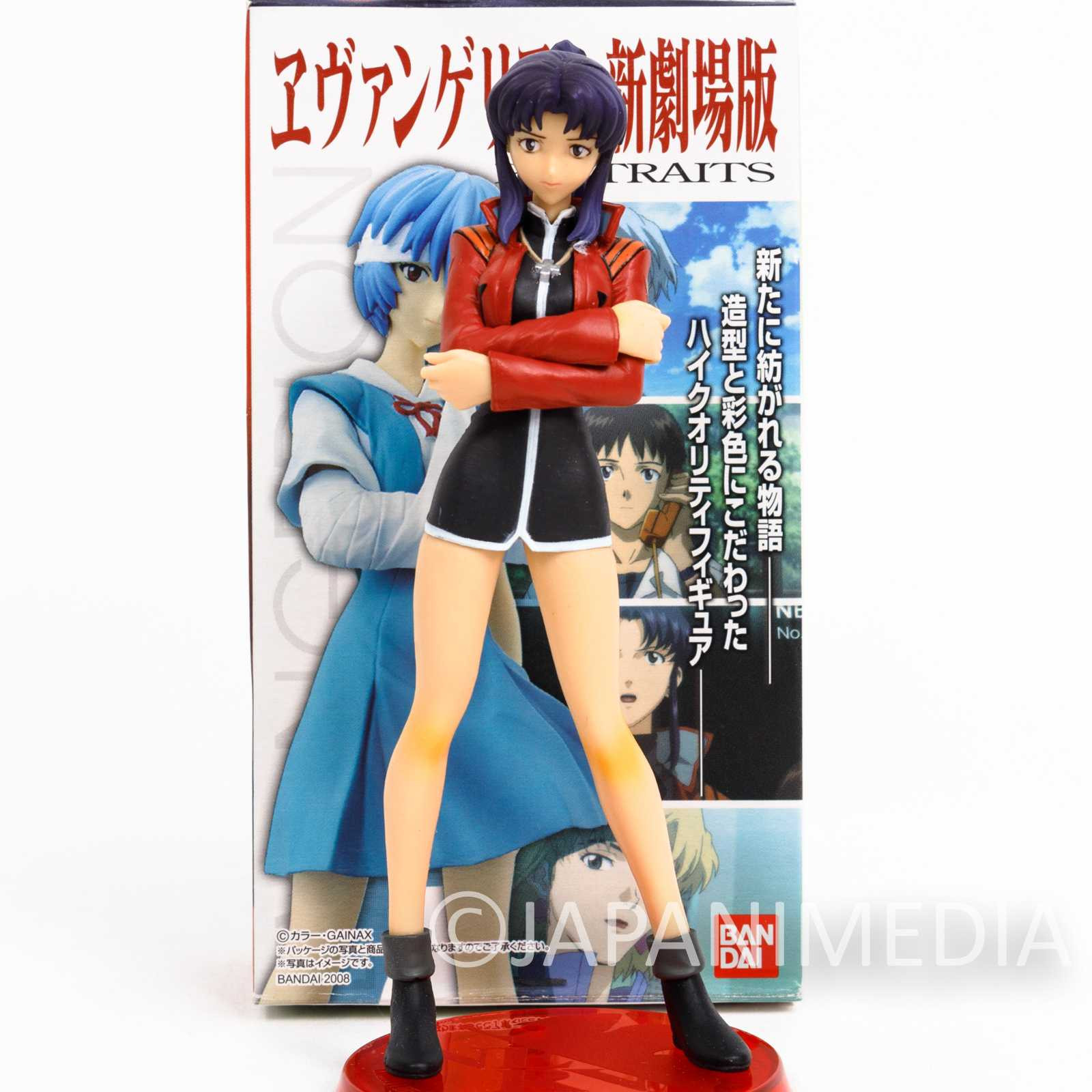 Evangelion Misato Katsuragi Ponytail Portraits Figure Series BANDAI JAPAN Japanimedia Store