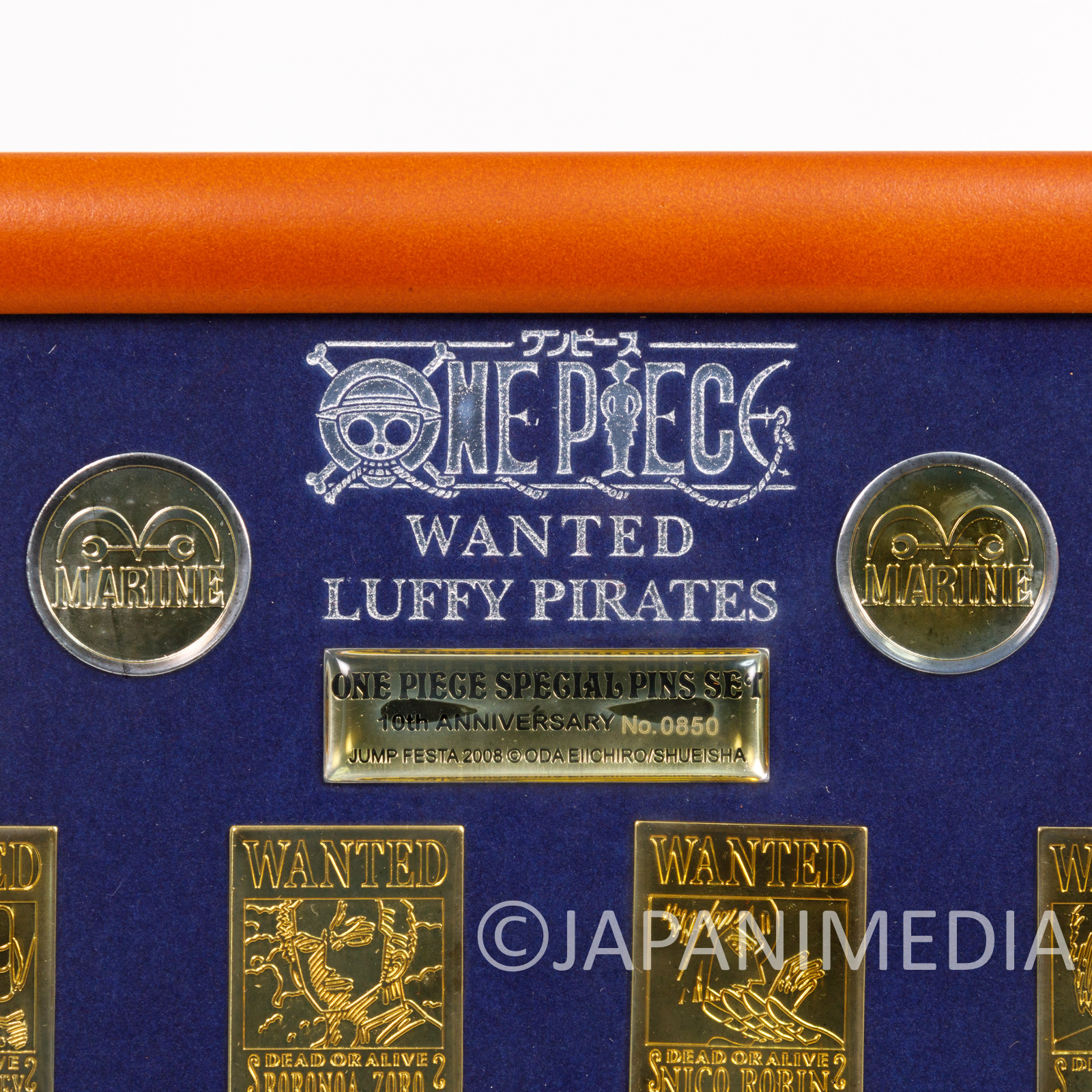 One Piece Wanted Luffy Pirates Special Pins Set 10th Anniversary