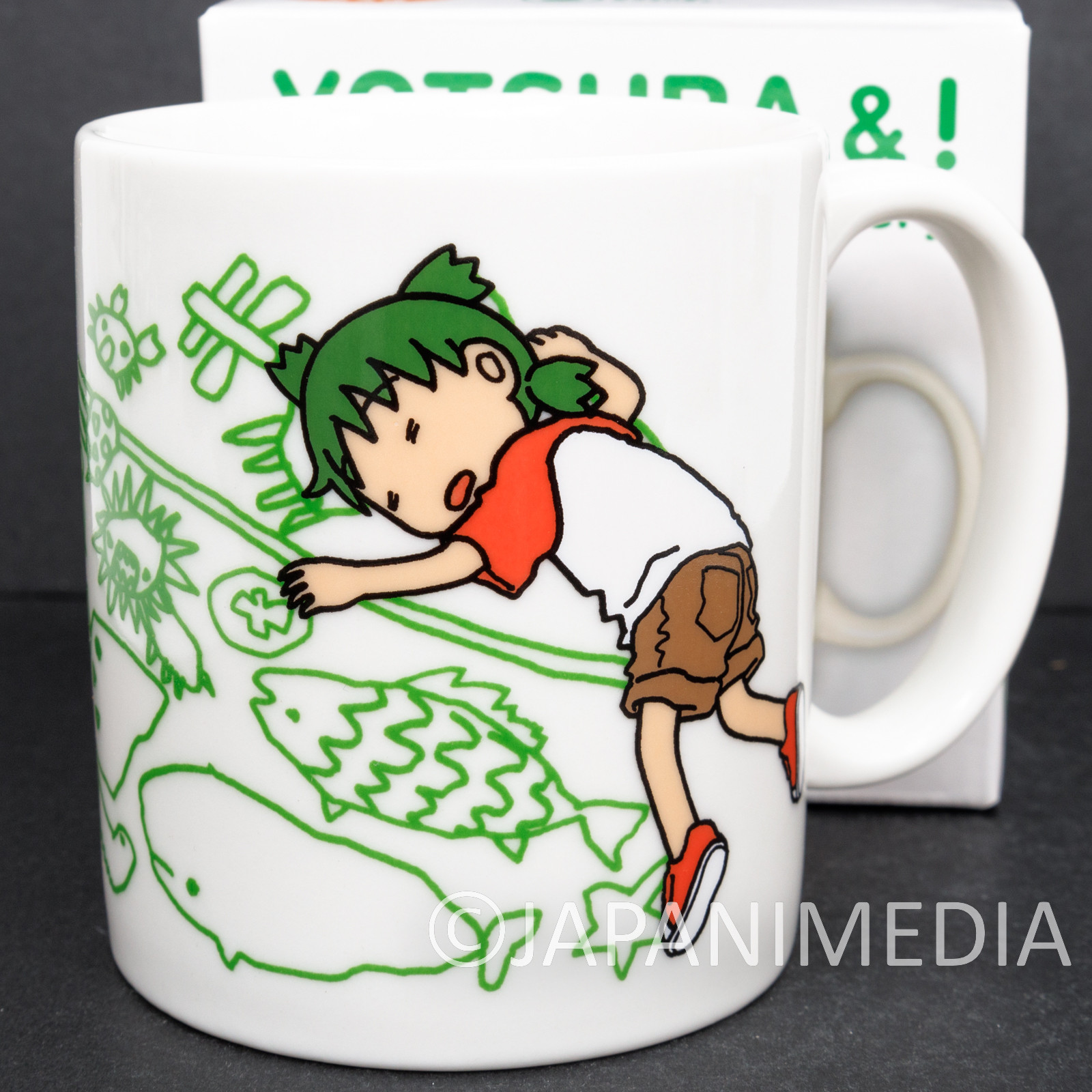 Yotsuba& Yotsuba Mug (Sleeping) Taito JAPAN