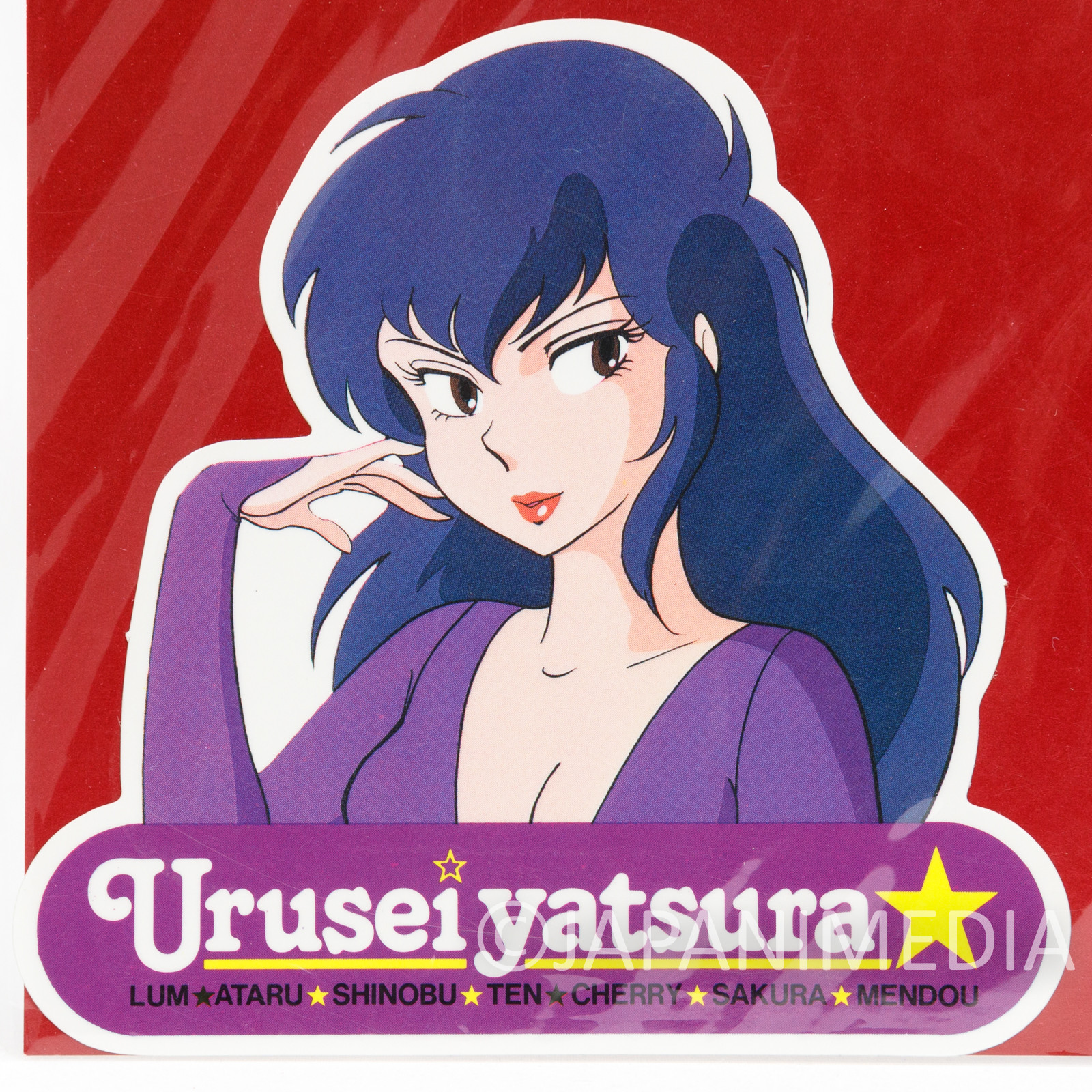 Retro Urusei Yatsura Sticker SAKURA #2 JAPAN ANIME SEIKA NOTE 