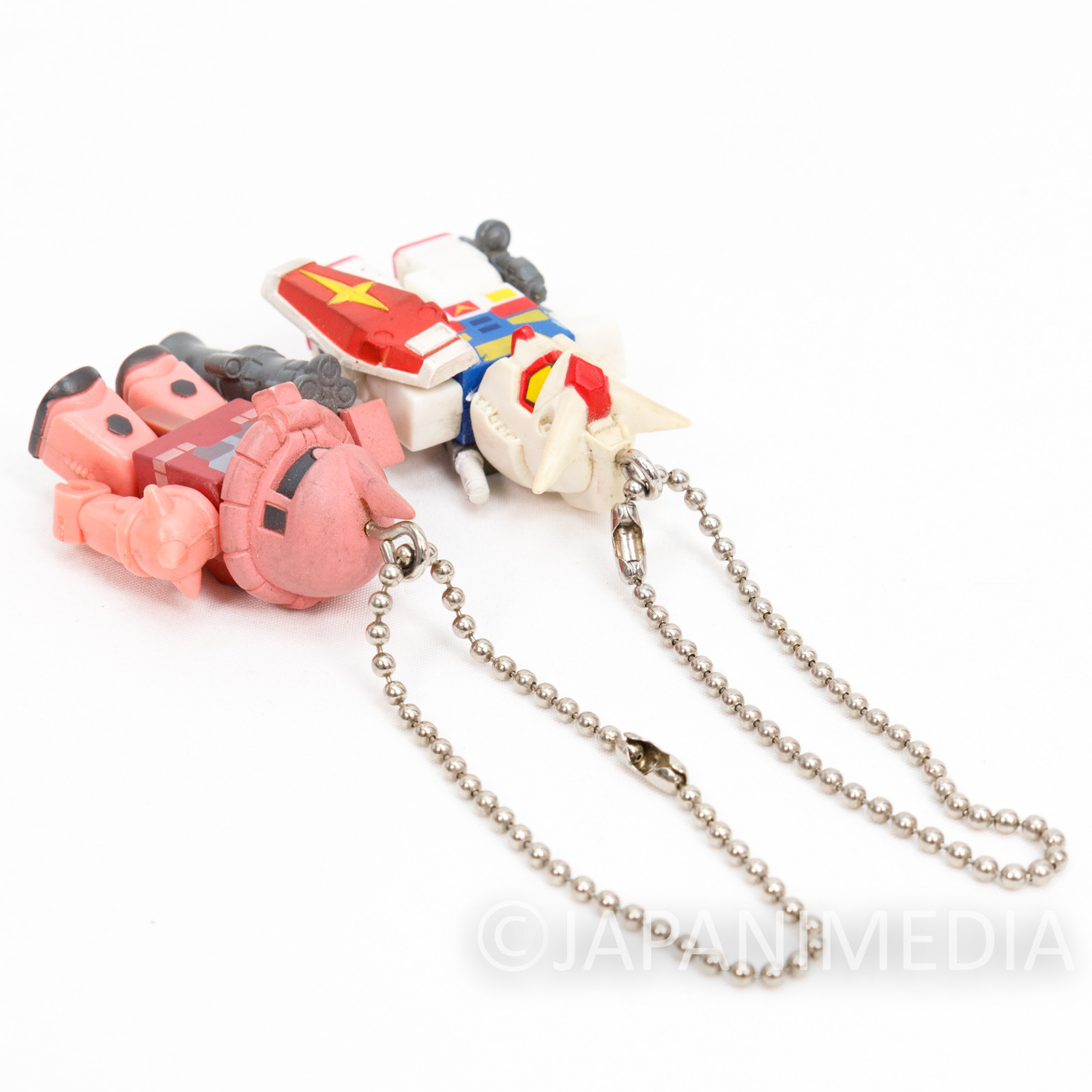 Mobile Suit Gundam RX-78 & MS-06S Char Red Zaku Figure Ballchain Set