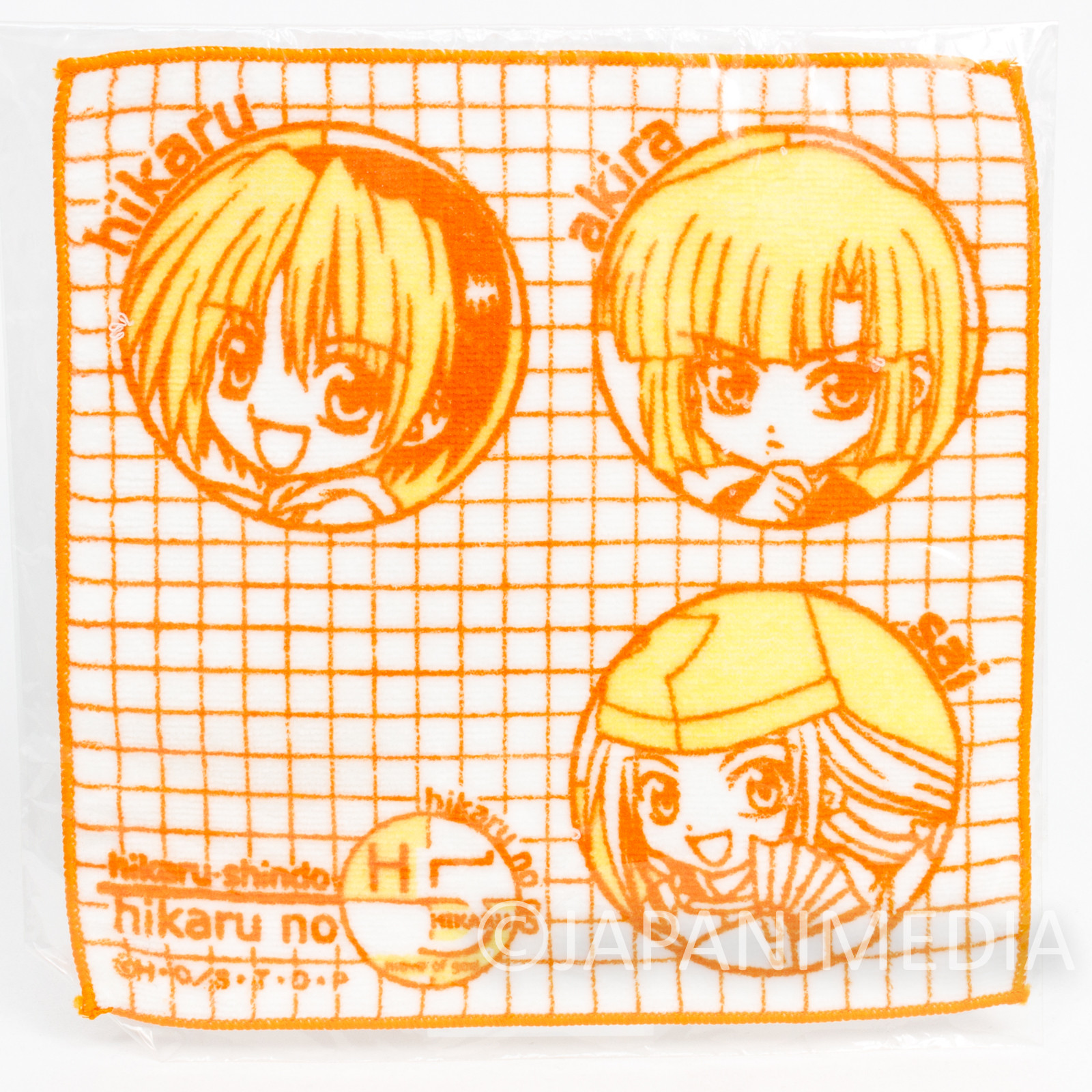 Hikaru no Go Hand Towel 8x8inch Hikaru Shindo Sai Fujiwara Akira Toya