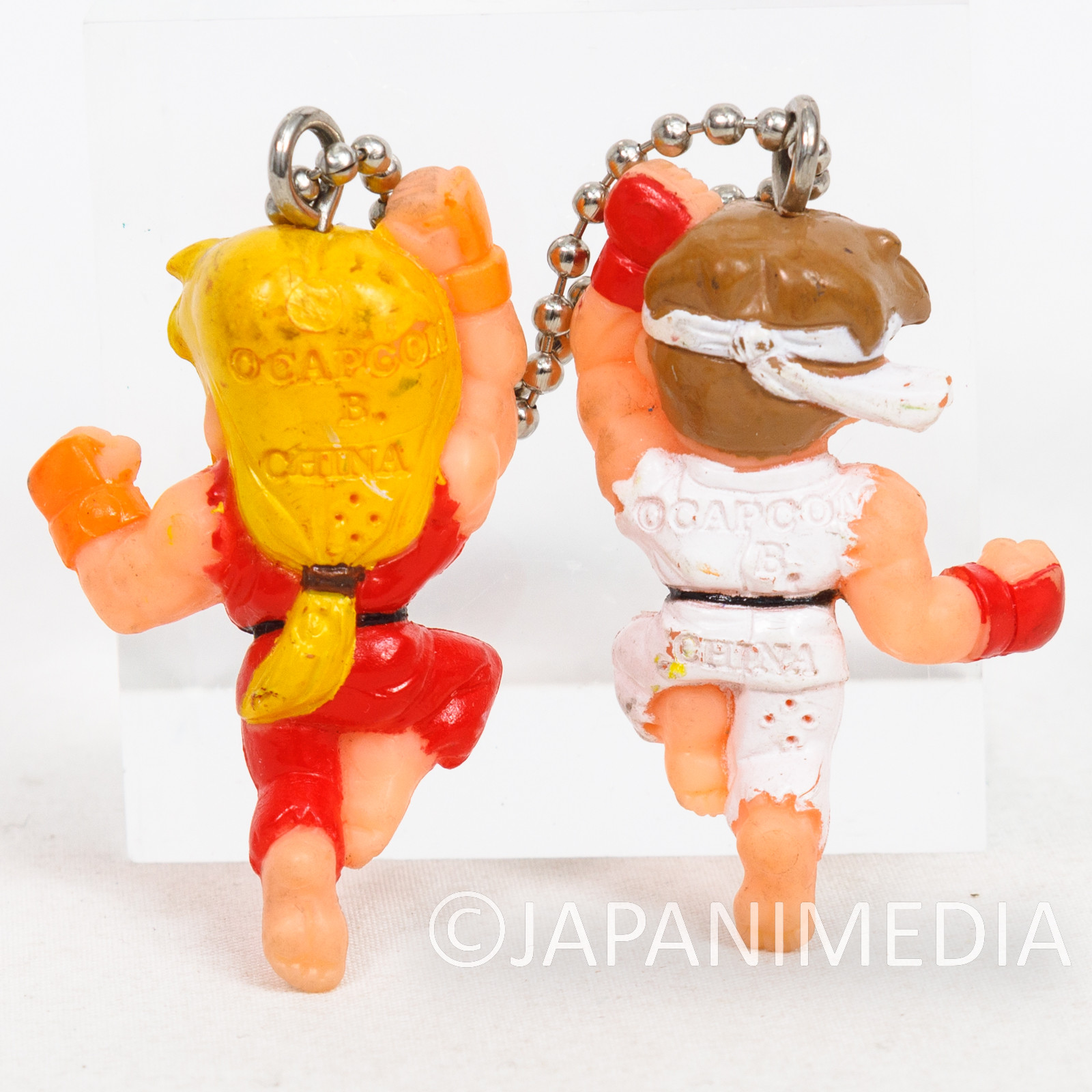 Street Fighter 2 Ryu & Ken Min Figure Ballchain Capcom JAPAN GAME