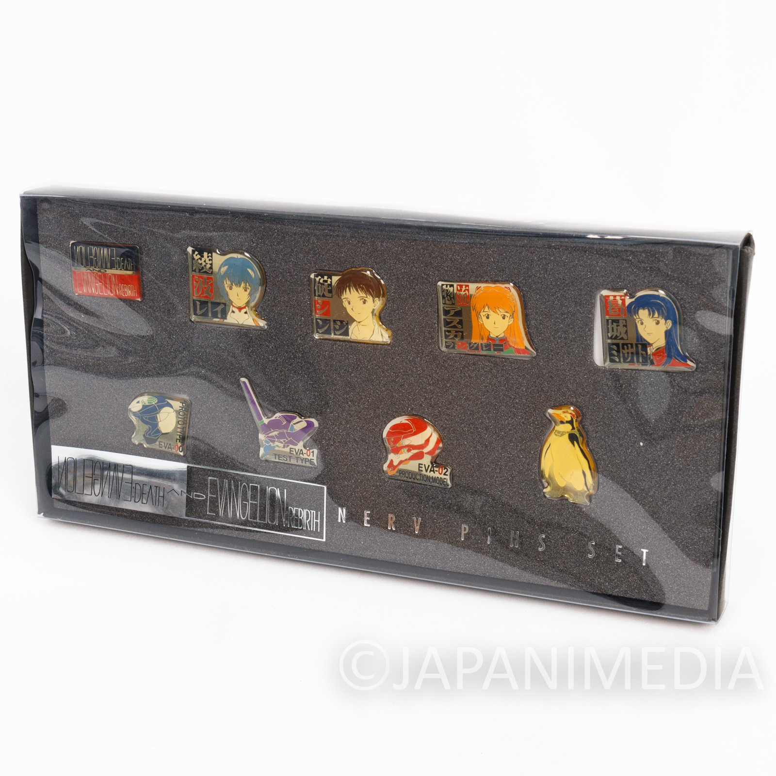 Evangelion Pins Collection Set NERV [Shinji Asuka Rei Misato Penpen EVA ...]