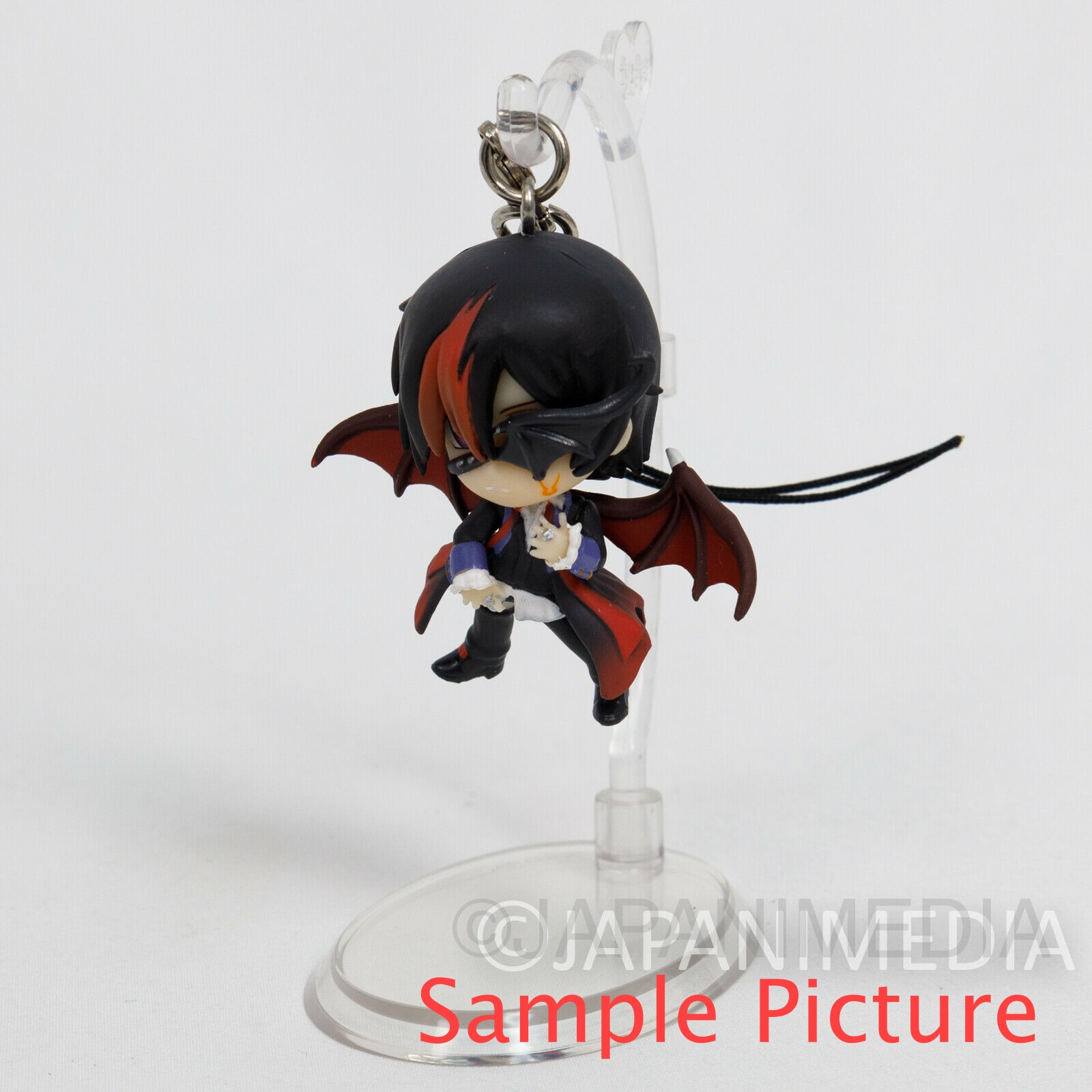 Code Geass Code Black Lelouch Figure Strap w/Stand Banpresto JAPAN 