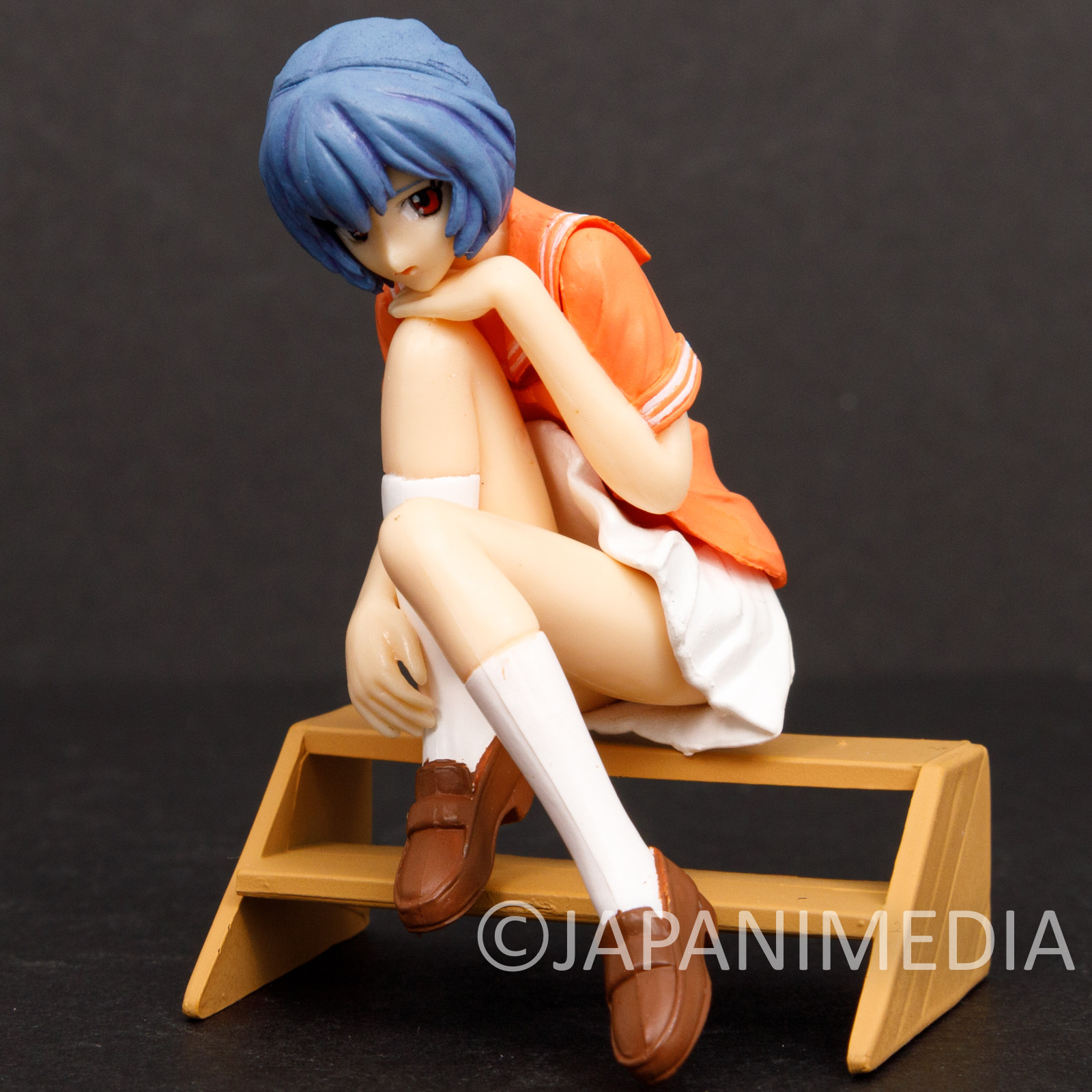 Evangelion Rei Ayanami Casual Clothes On the Stairs Figure BANDAI JAPAN