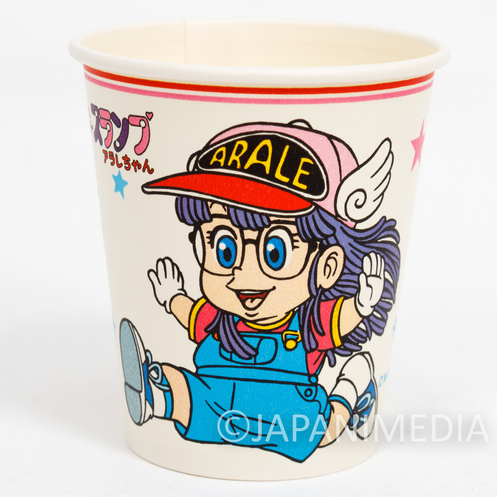 Retro RARE! Dr. Slump Arale Chan Paper Cup 5pc Set JAPAN ANIME