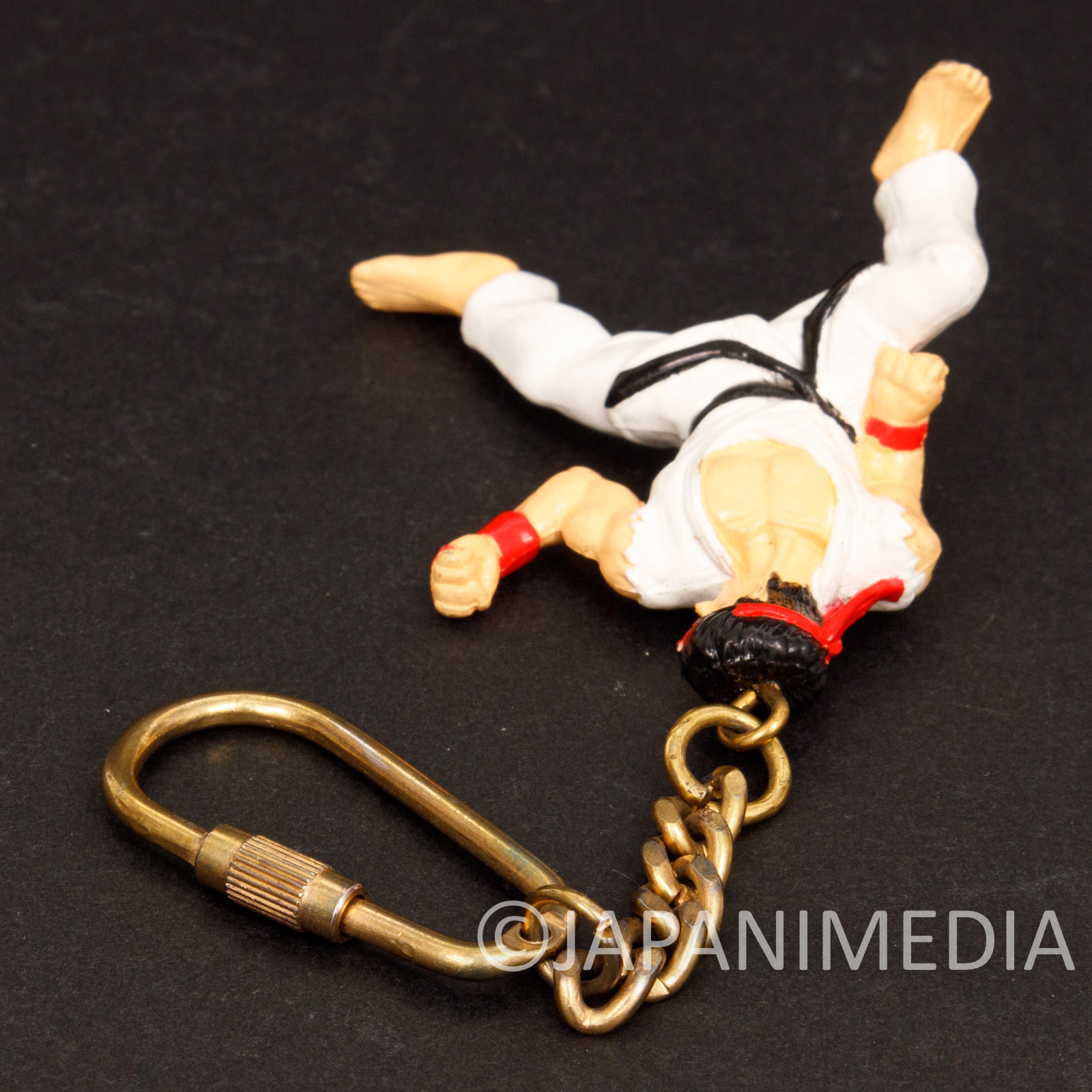 Retro RARE Street Fighter 2 Ryu Mini Figure Key Chain / JAPAN GAME CAPCOM