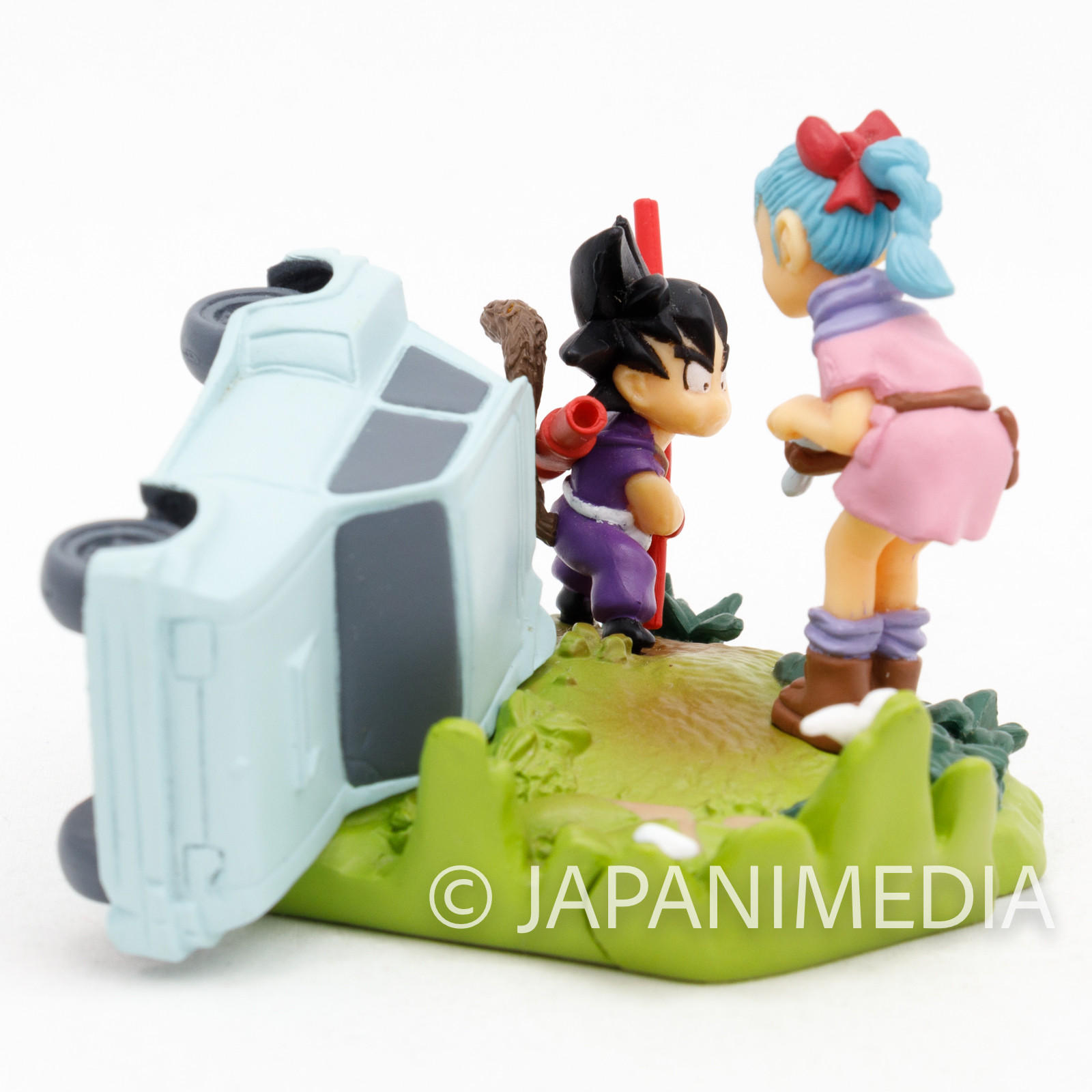 RARE!! Dragon Ball Z Bulma & Son Gokou Mini Figure JAPAN ANIME MANGA JUMP