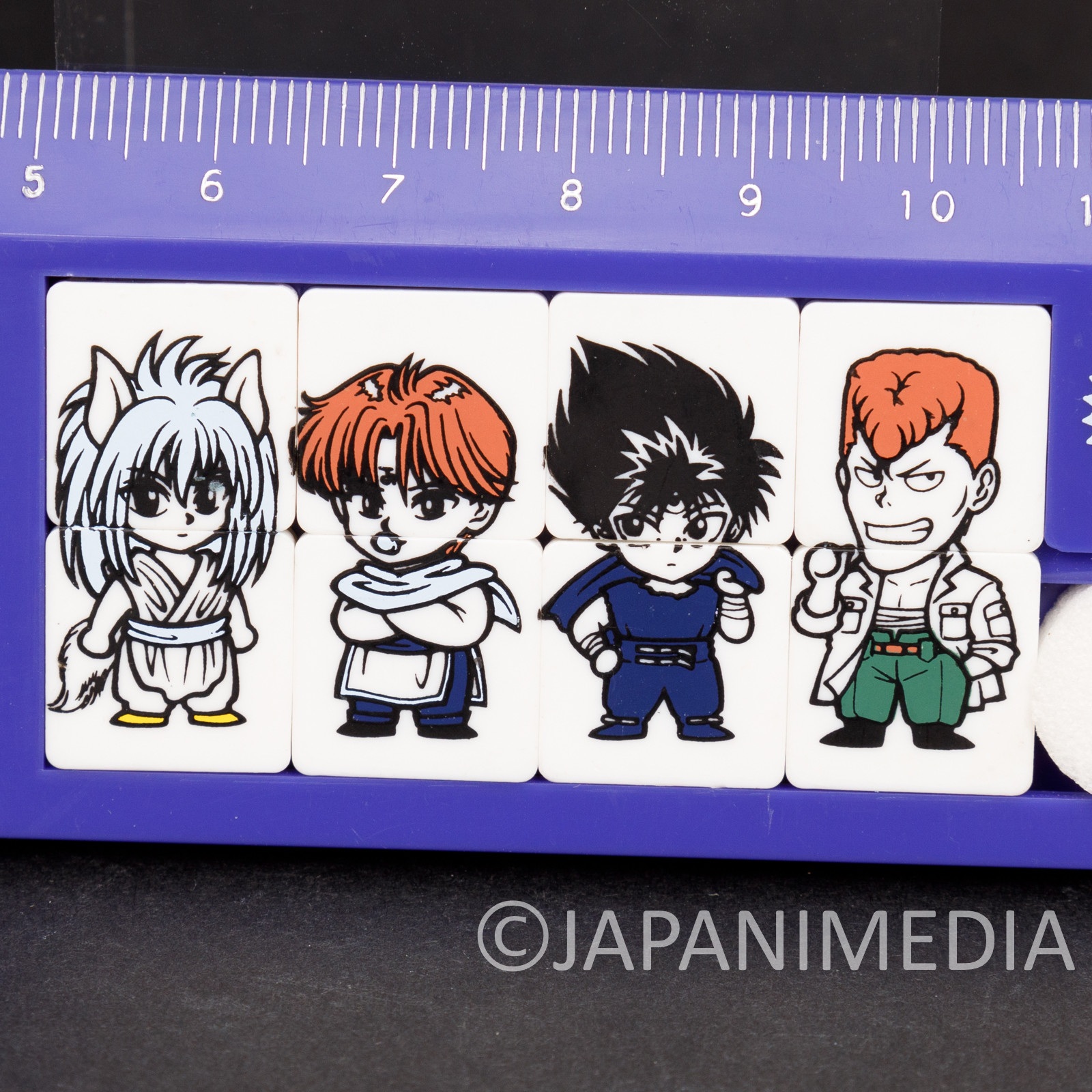 Yu Yu Hakusho Plastic Ruler 12cm Yusuke Kuwabara Kurama Hiei