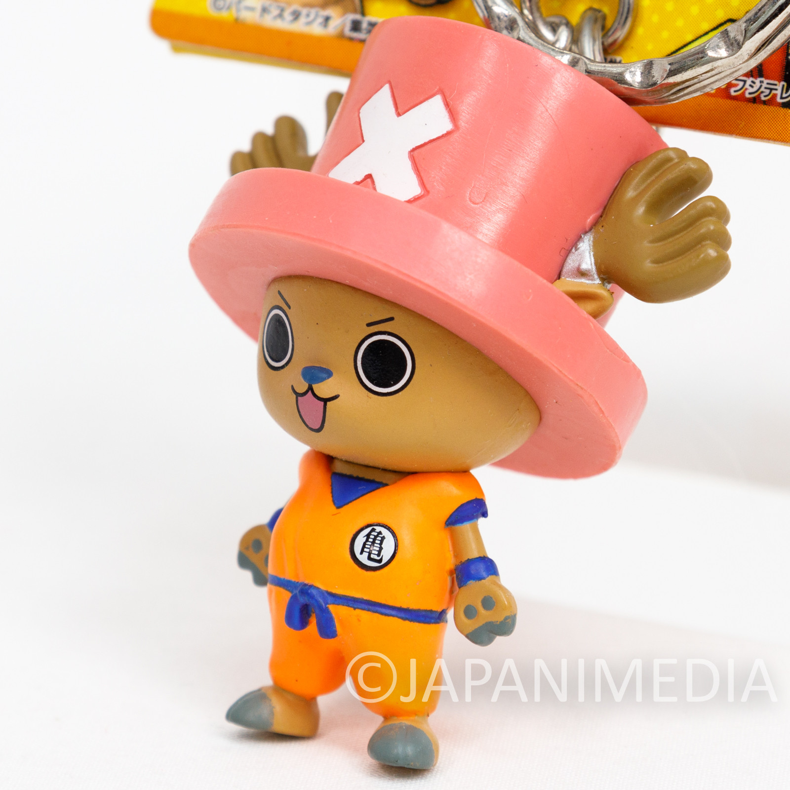 Dragon Ball Z x ONE PIECE Chopper Man x Son Gokou Figure Key Chain JAPAN