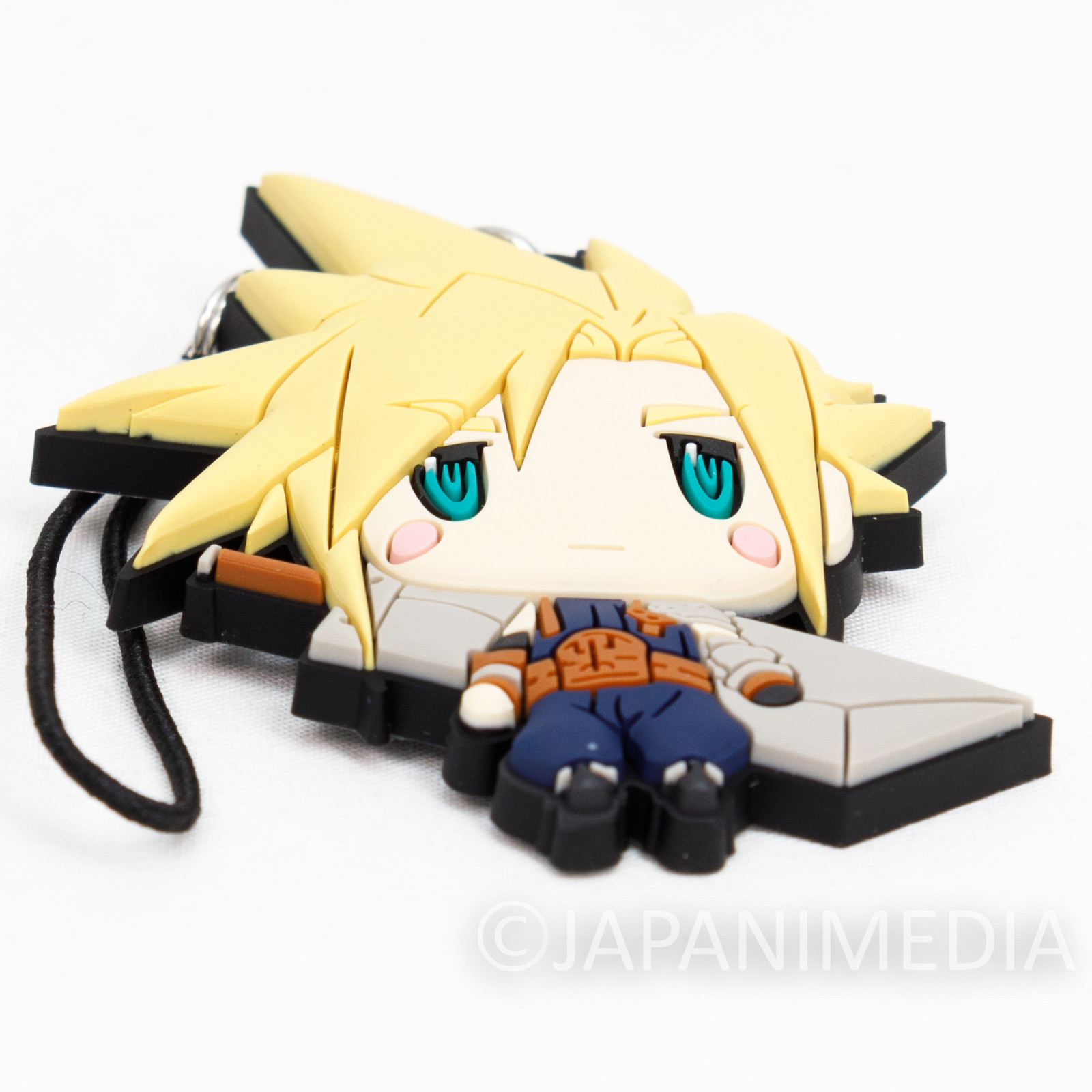 Final Fantasy Cloud Strife Mascot Rubber Strap JAPAN SQUARE ENIX