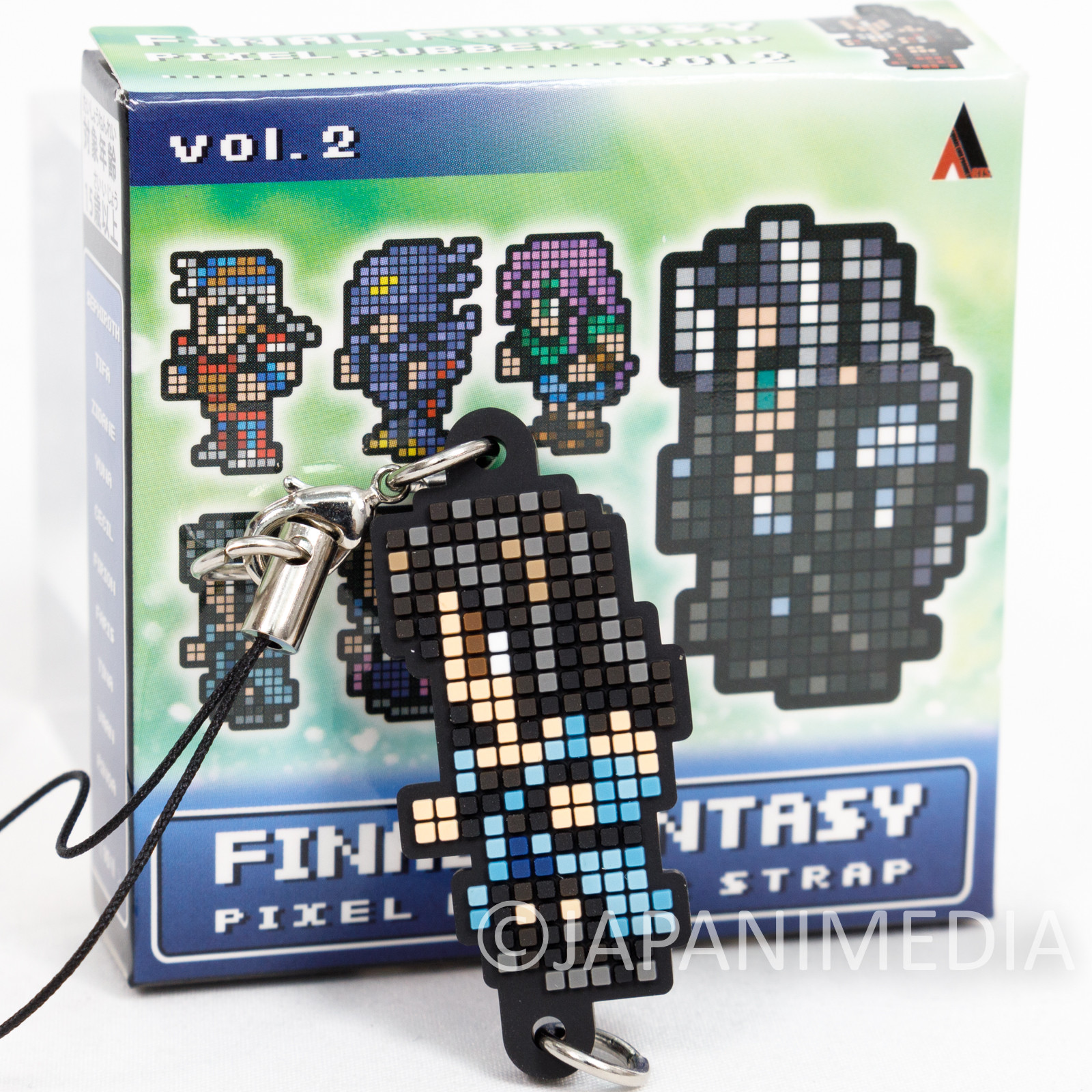 Final Fantasy Rinoa Heartilly Dot Design Rubber Mascot Strap Square Enix