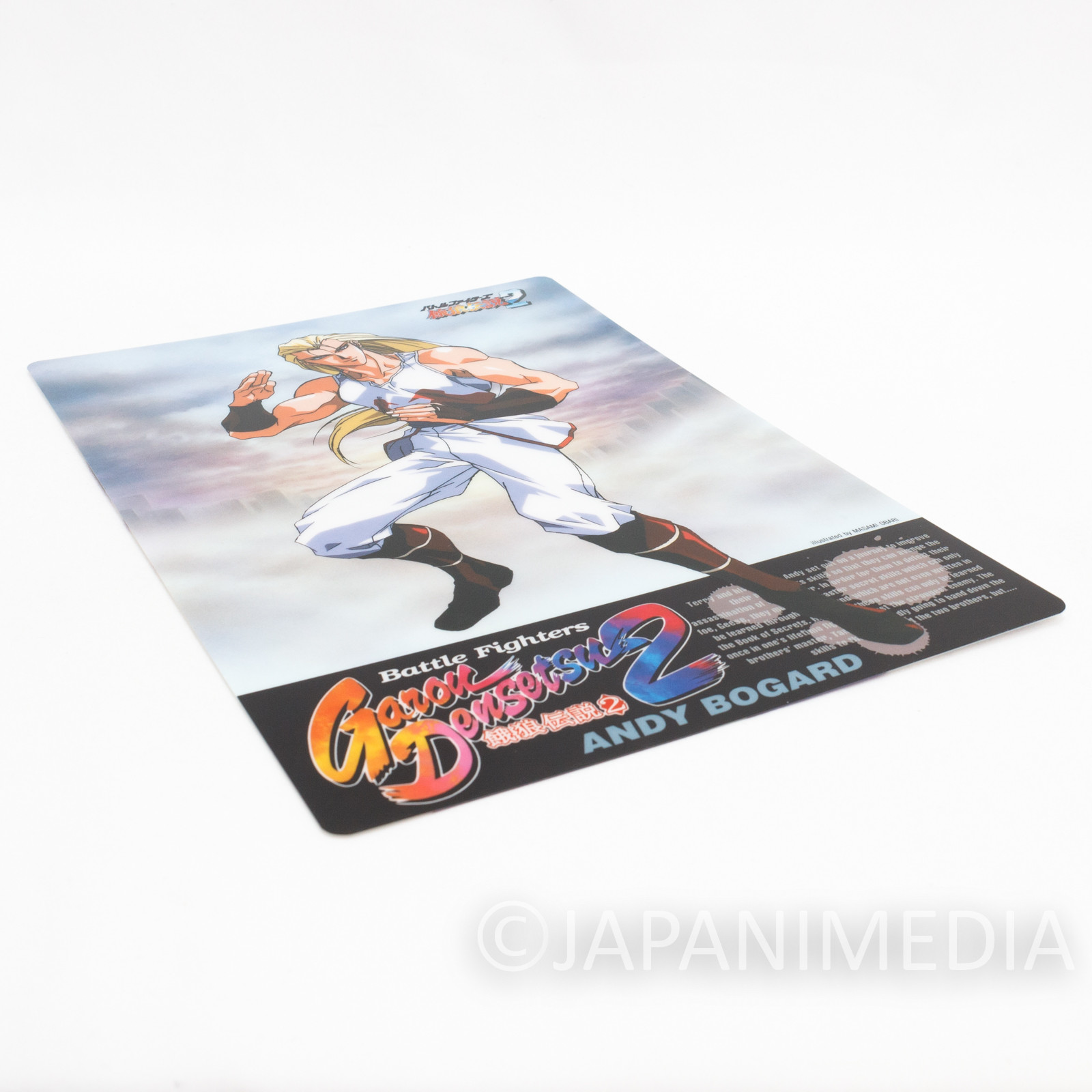 Fatal Fury / King of Fighters Andy Bogard Plastic Pencil Board Pad Shitajiki SNK 2