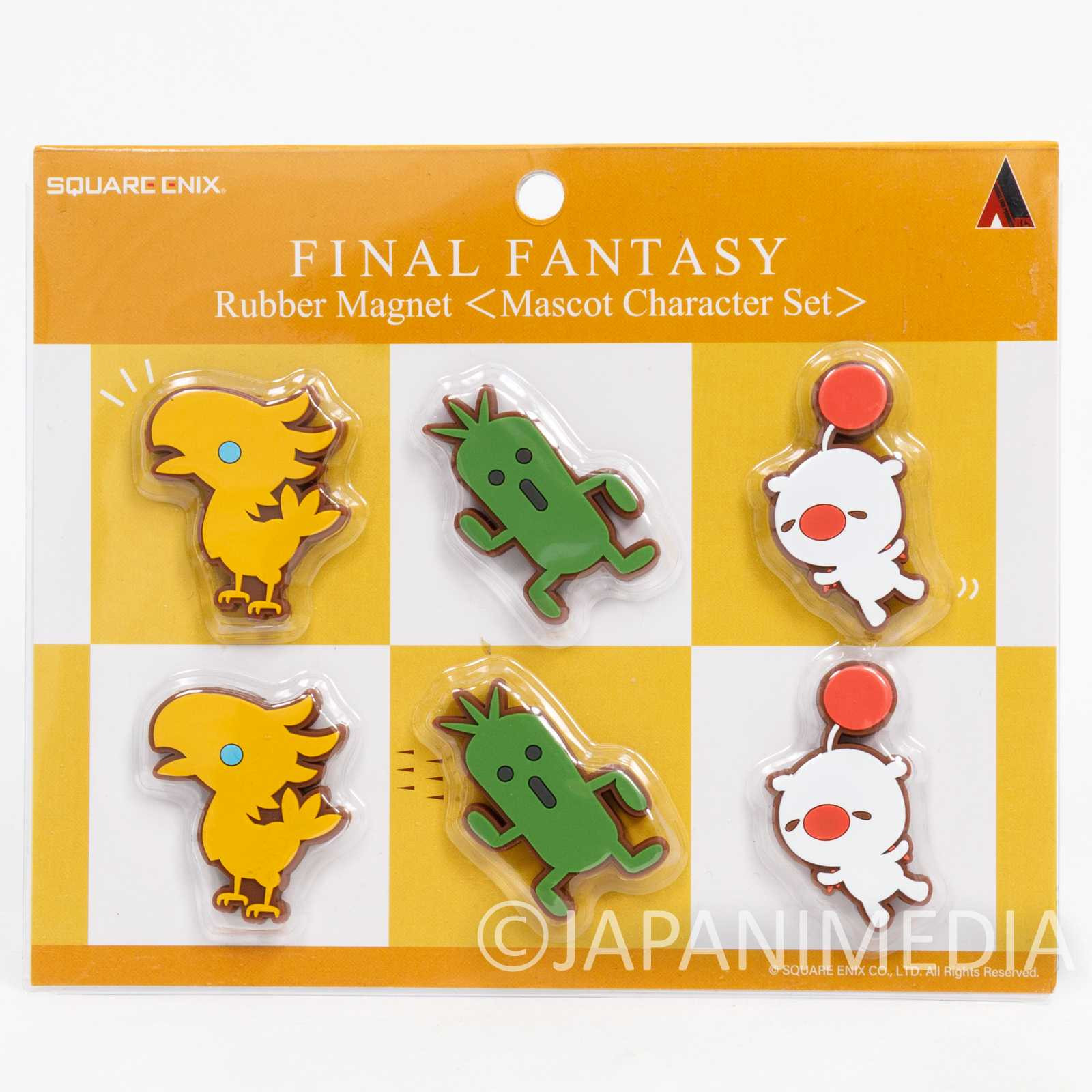 Final Fantasy Chocobo Cactuar Moogle Rubber Mascot Magnet Set Square Enix JAPAN Japanimedia Store