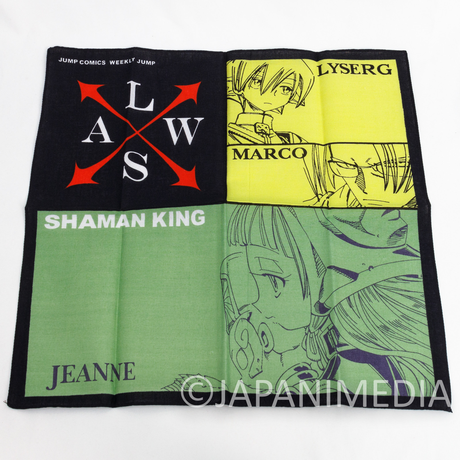 Shaman King Lyserg Marco Jeanne Handkerchief #4 Shonen Jump JAPAN