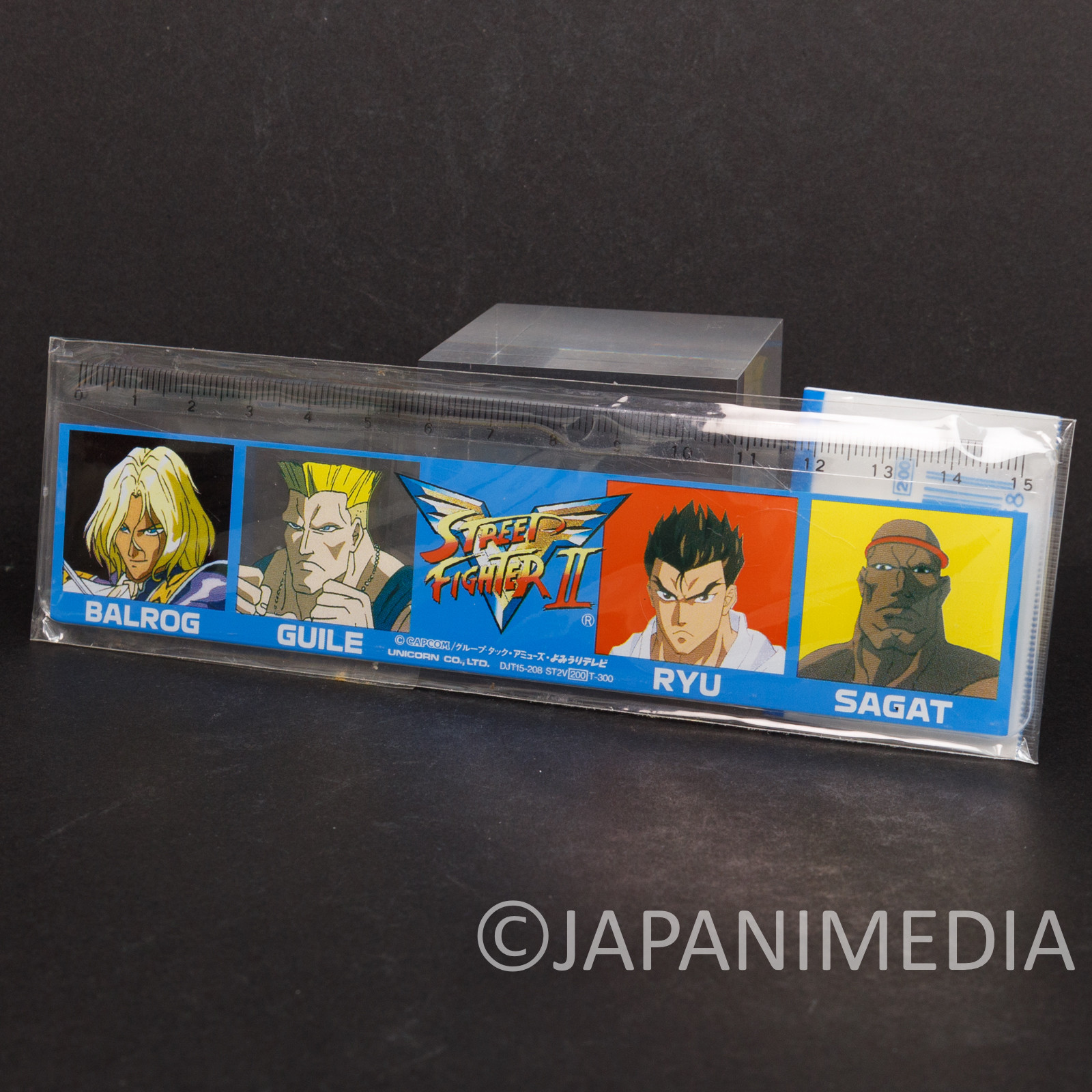 Street Fighter 2 Animation Ruler 15cm RYU / GUILE / SAGAT / VEGA (BALROG)