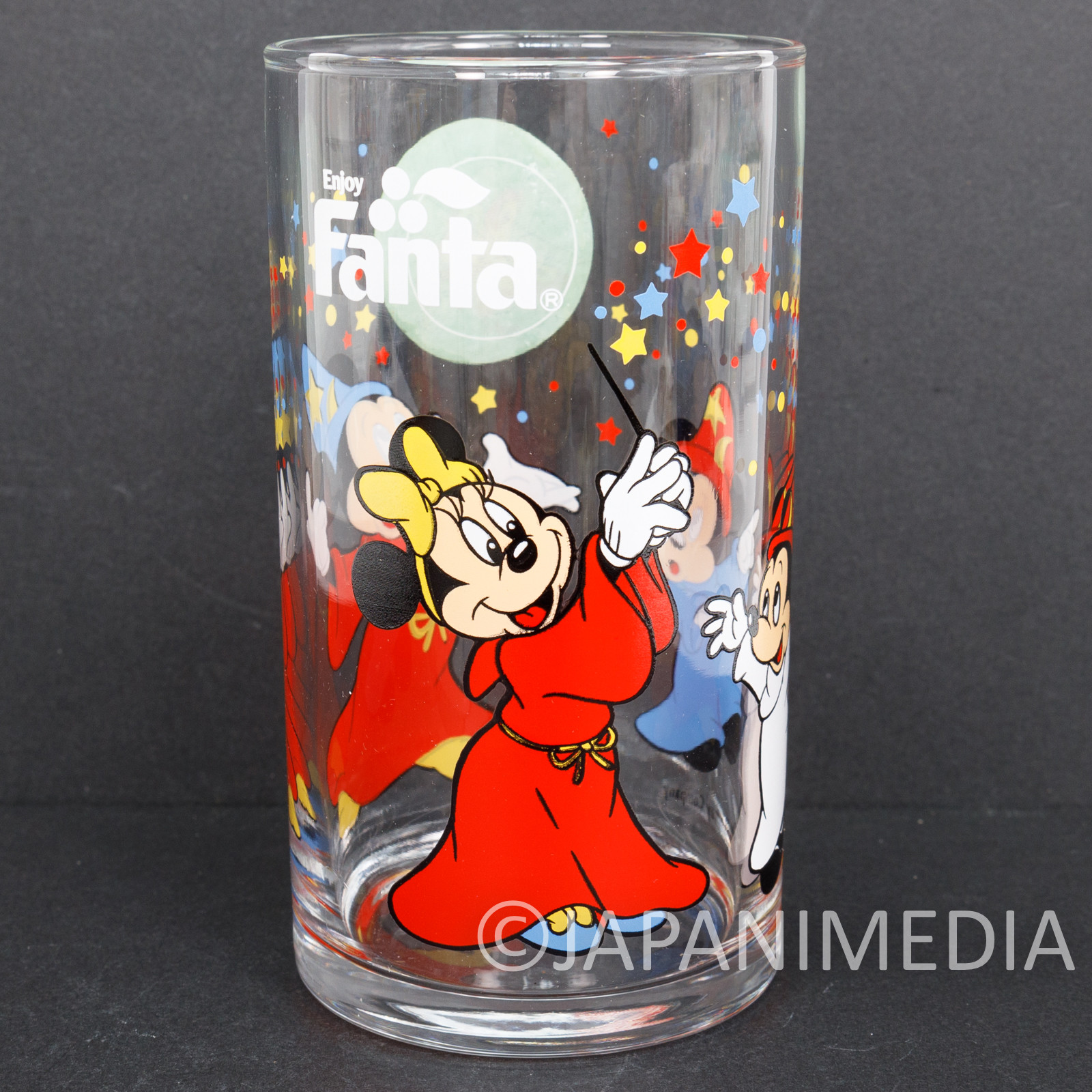 Retro Disney Fantasia Mickey Mouse Glass Coca-Cola FANTA JAPAN