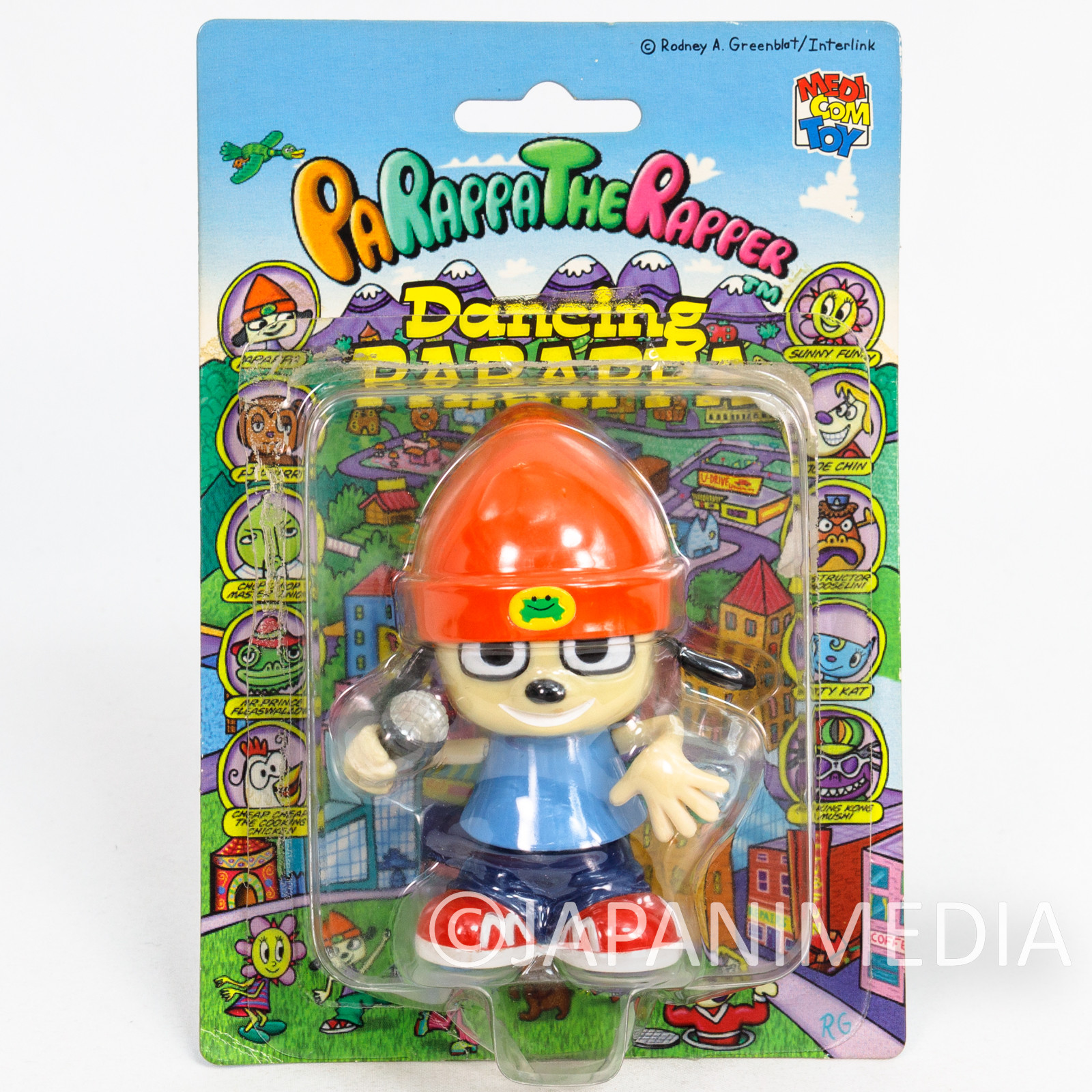 Parappa The Rapper Wind-Up Mini Figure Medicom Toy JAPAN ANIME