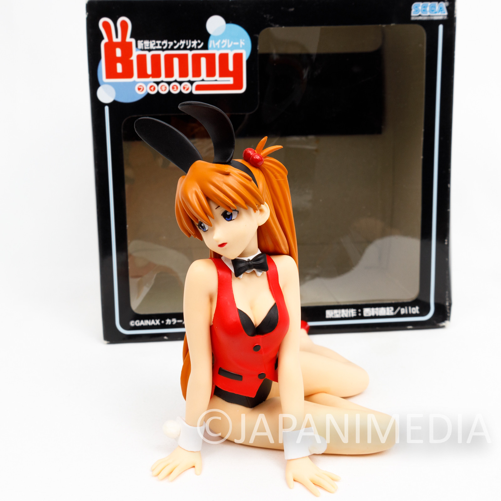 Evangelion Asuka Langley Bunny Figure Red ver. SEGA JAPAN