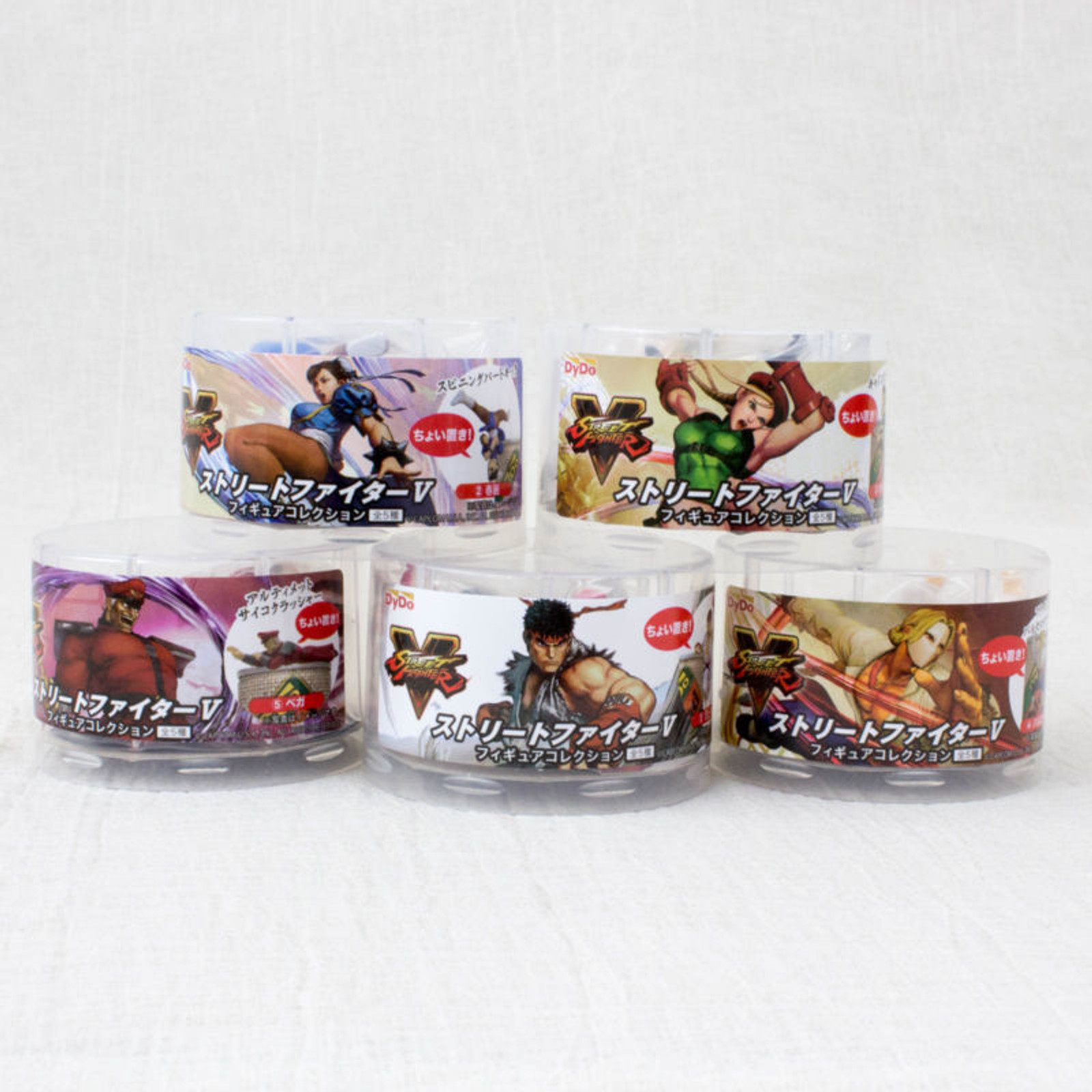 Complete Set of Street Fighter V 5 Dydo Mini Figure Collection JAPAN GAME