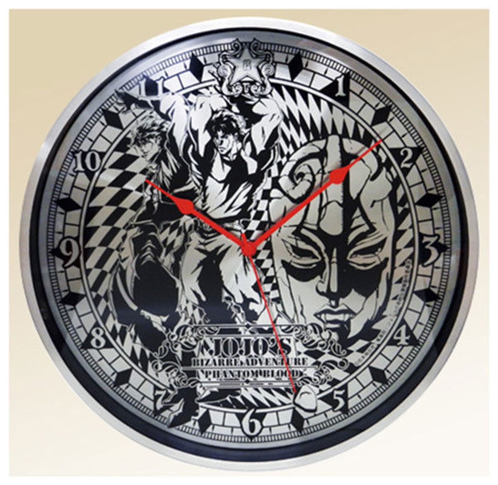 JoJo's Bizarre Adventure Full Metal Wall Clock Part.2 Jonathan Dio JAPAN ANIME