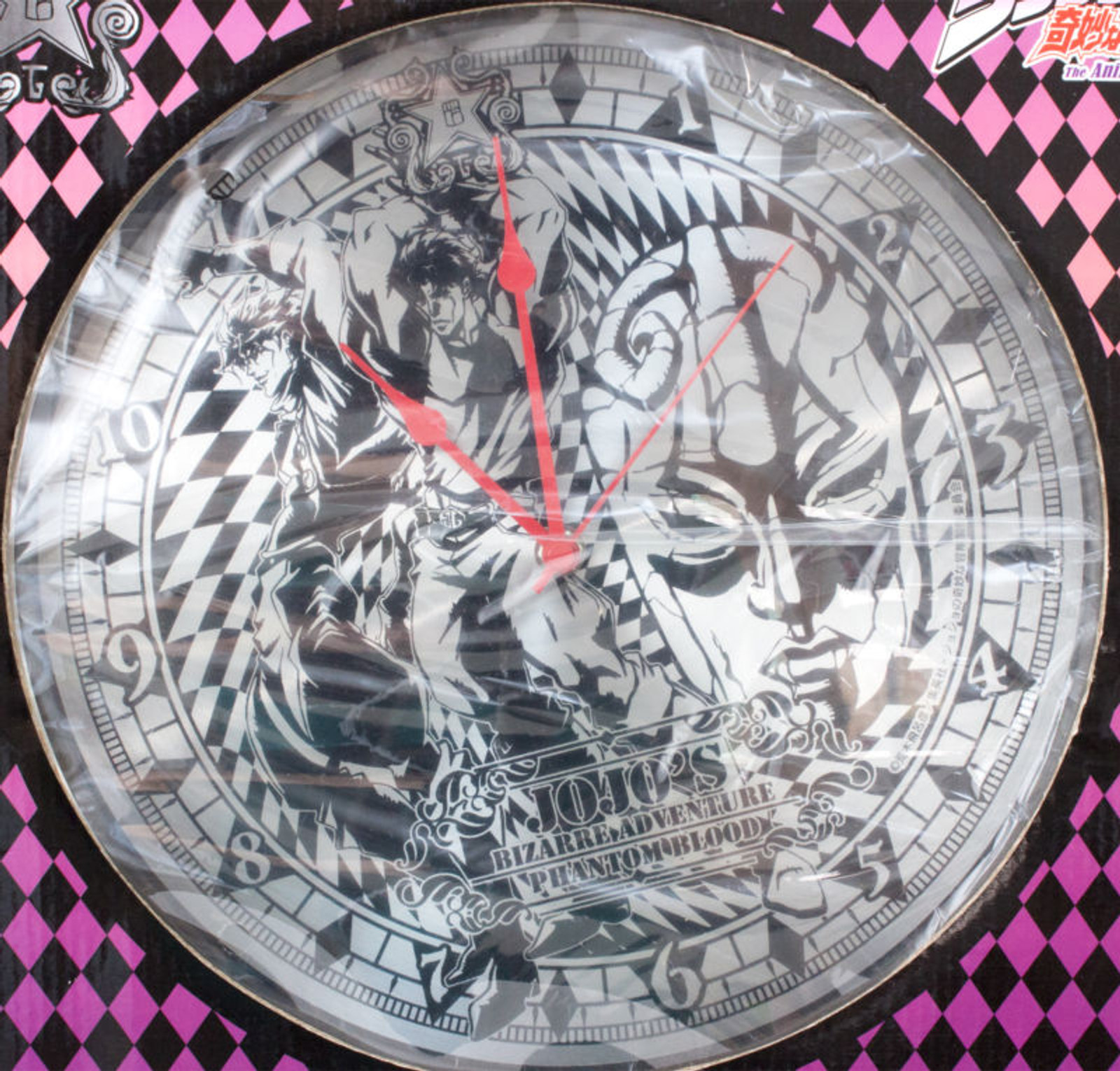 JoJo's Bizarre Adventure Full Metal Wall Clock Part.2 Jonathan Dio JAPAN ANIME