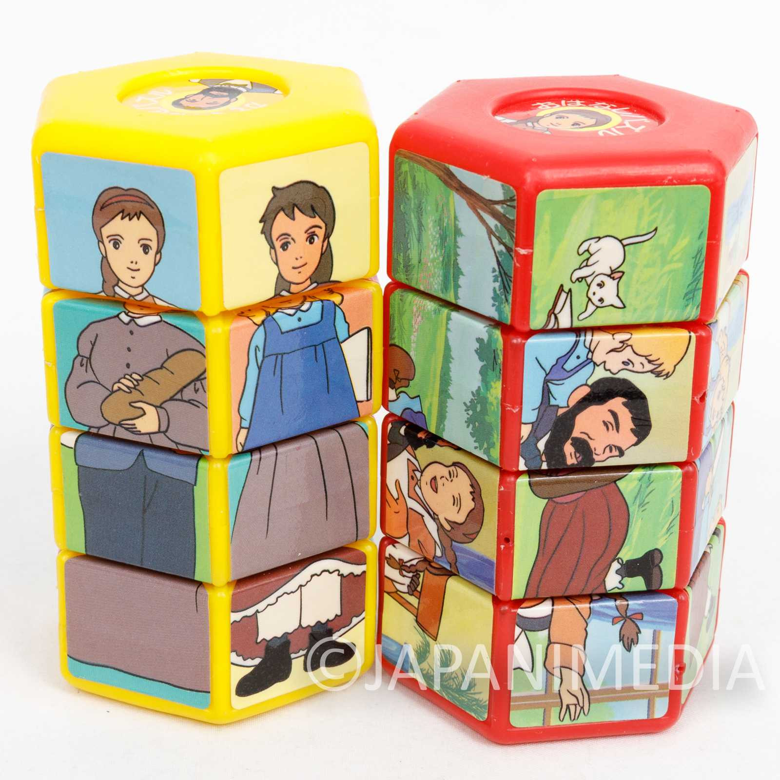 Retro RARE! Ai no Wakakusa Monogatari Tales of Little Women Toy Puzzle 2pc Set Japanimedia Store 4