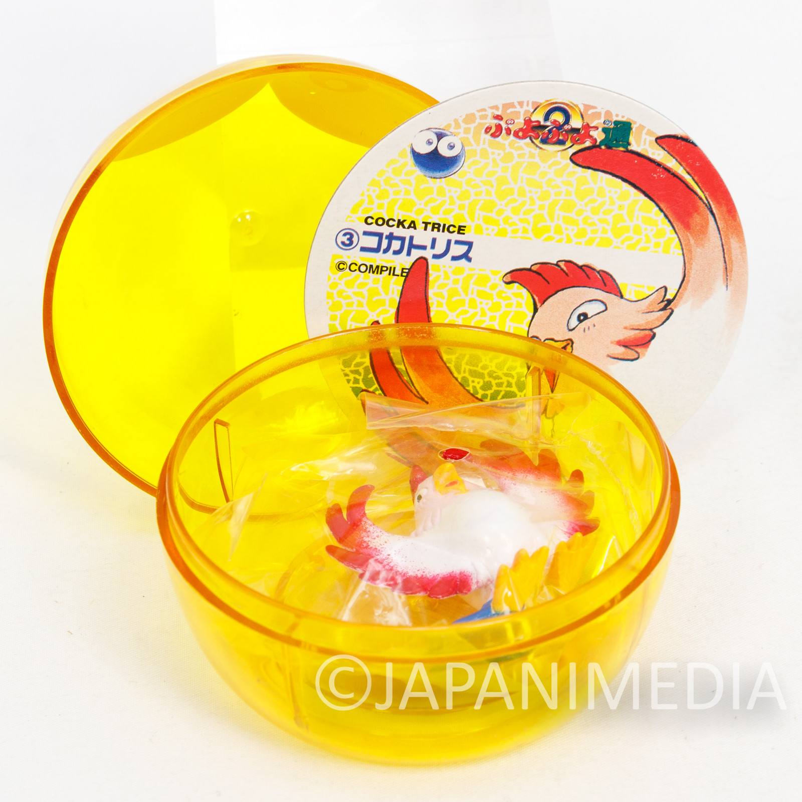 PUYO PUYO Figure in Clear Case Cockatrice Kabaya JAPAN Compile SEGA