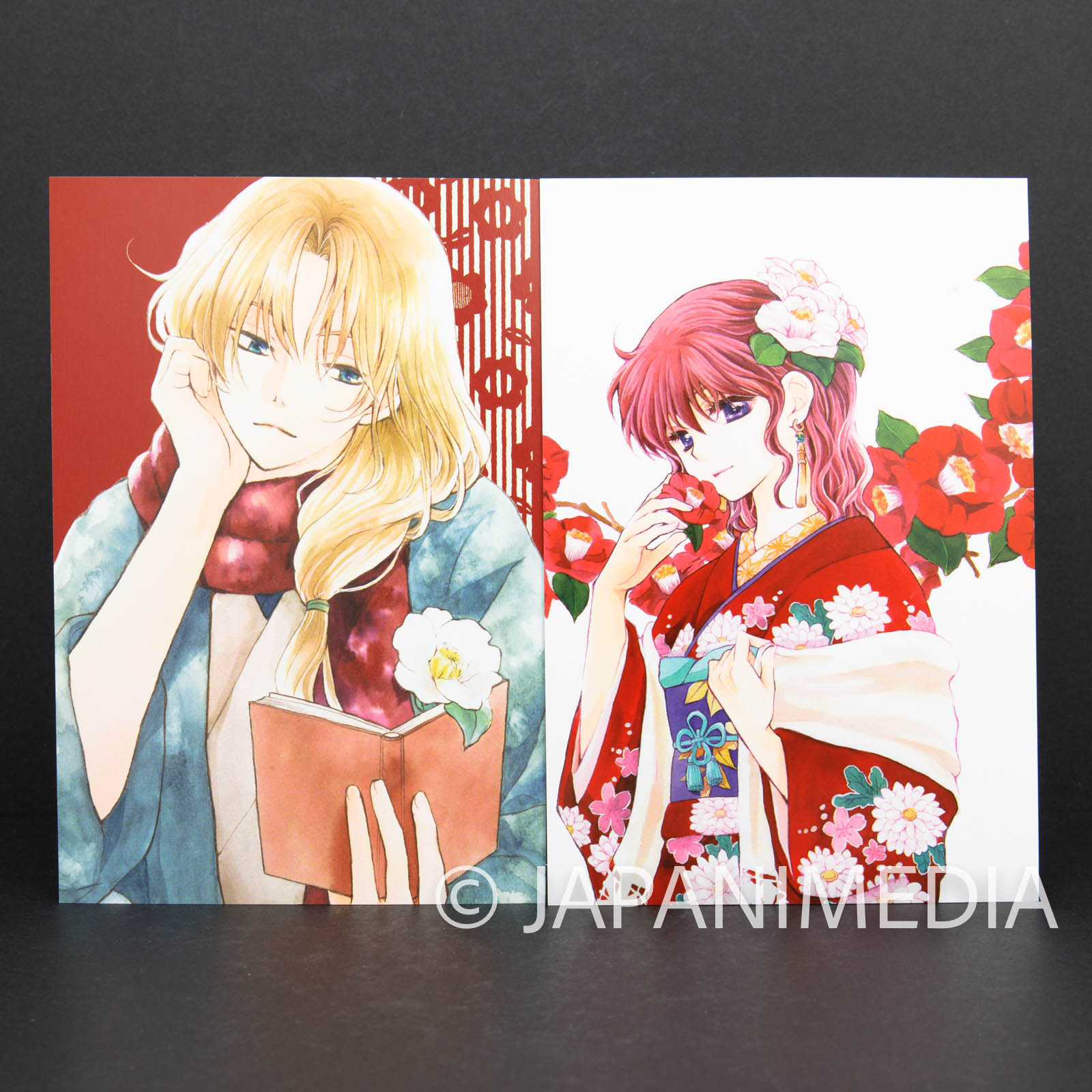 Yona of the Dawn Arts collection Postcard set (Postcard 30pc + 1pc & Card case) JAPAN MANGA