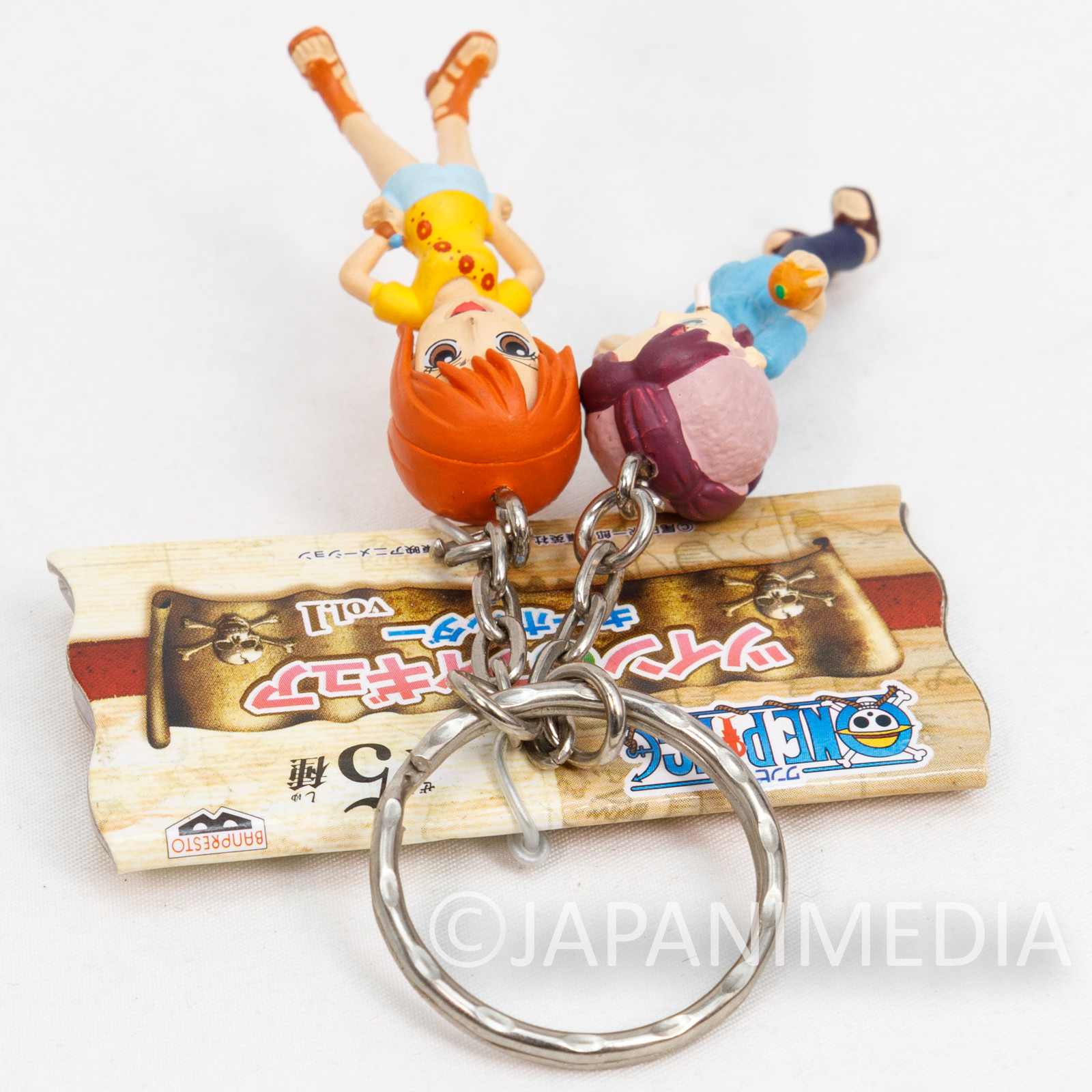 One Piece Nami & Belmeil Twin Figure Keychain Banpresto JAPAN