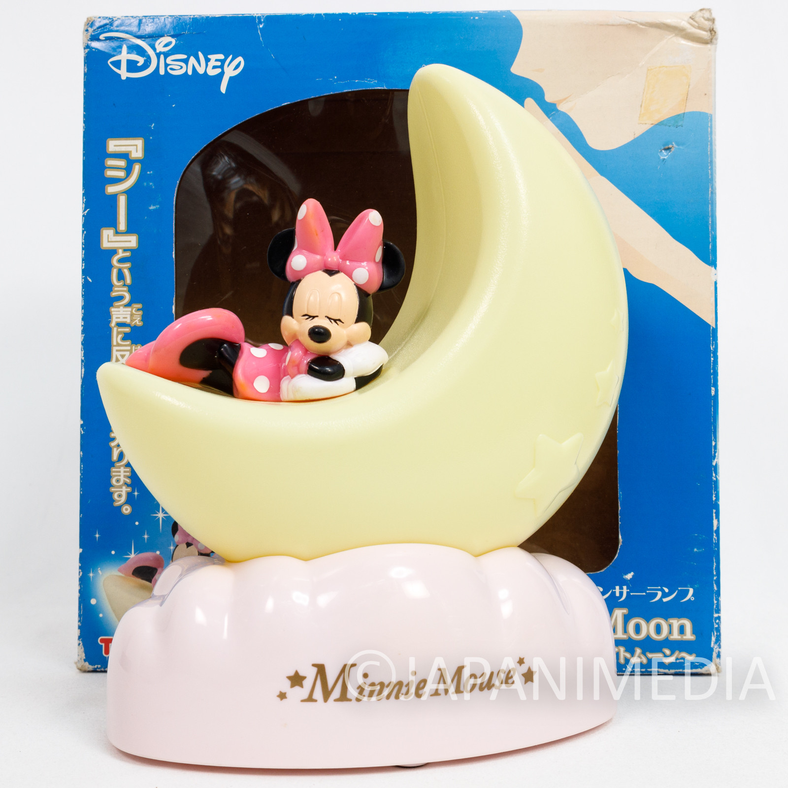 Minnie Mouse Night Moon Figure Sensor Light JAPAN DISNEY MICKEY