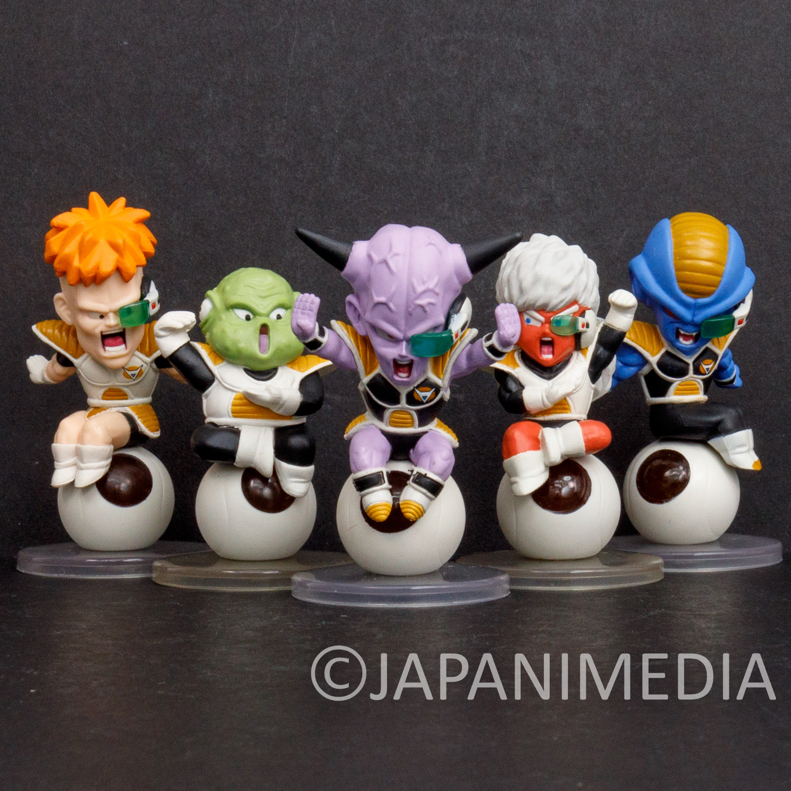 Dragon Ball Ginyu Force Chara Petit Figure Set Ginyu Burter Jeice Recoome Guldo