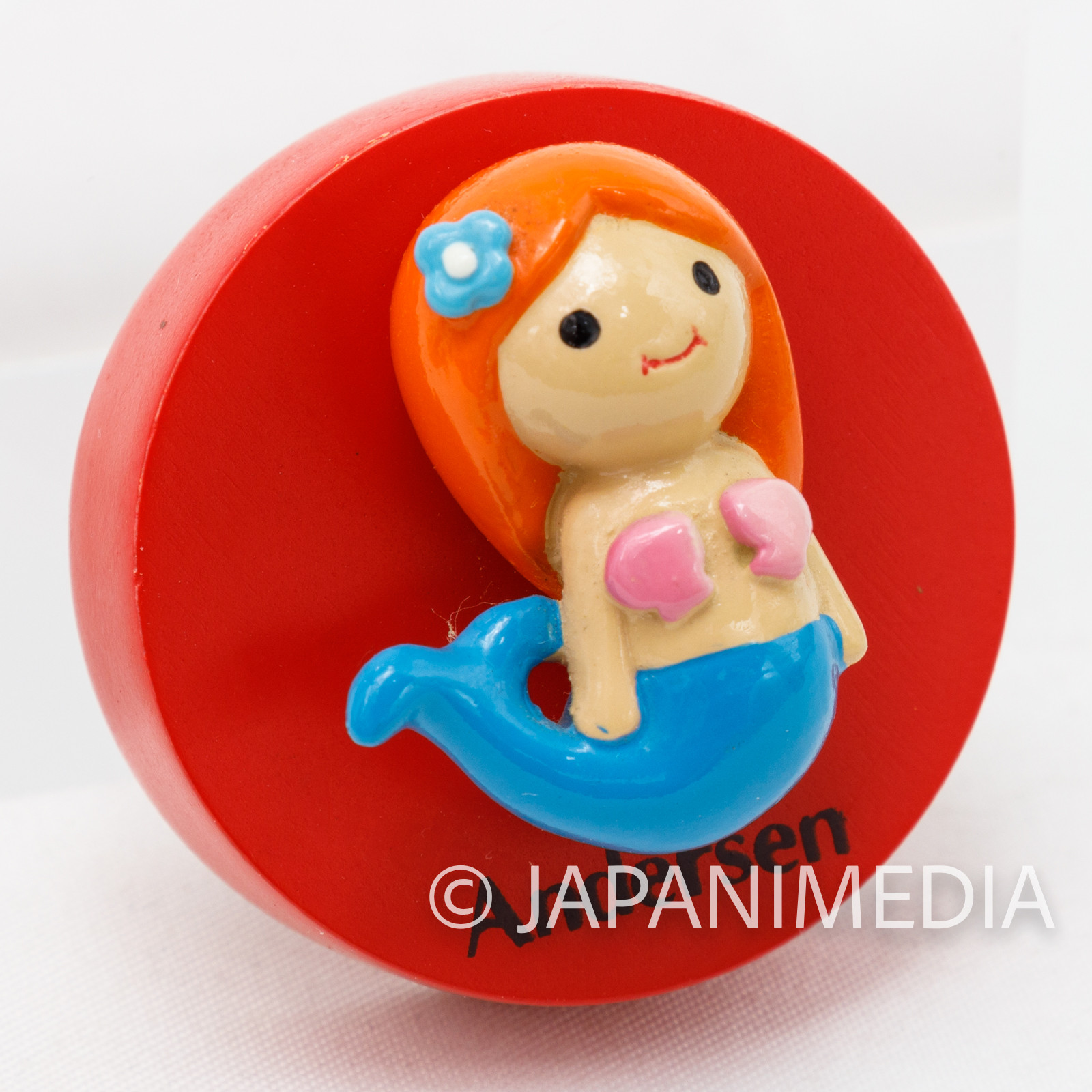 Andersen Fairy Tale Naked King & Little Mermaid Figure Mascot Magnet JAPAN