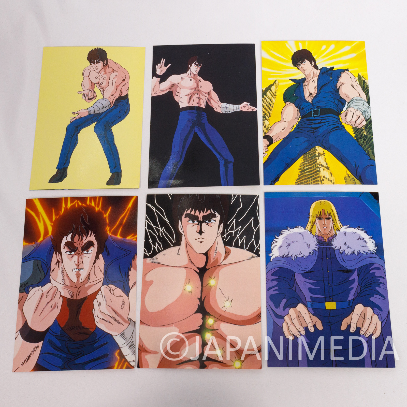 Retro RARE Fist of the North Star Post Card 30pc Set Hokuto no Ken JAPAN